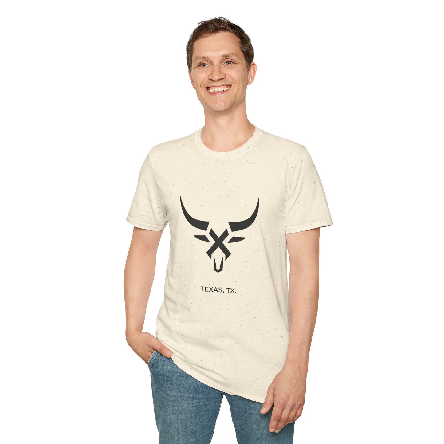 Texas TX - Line Art longhorn T-Shirt