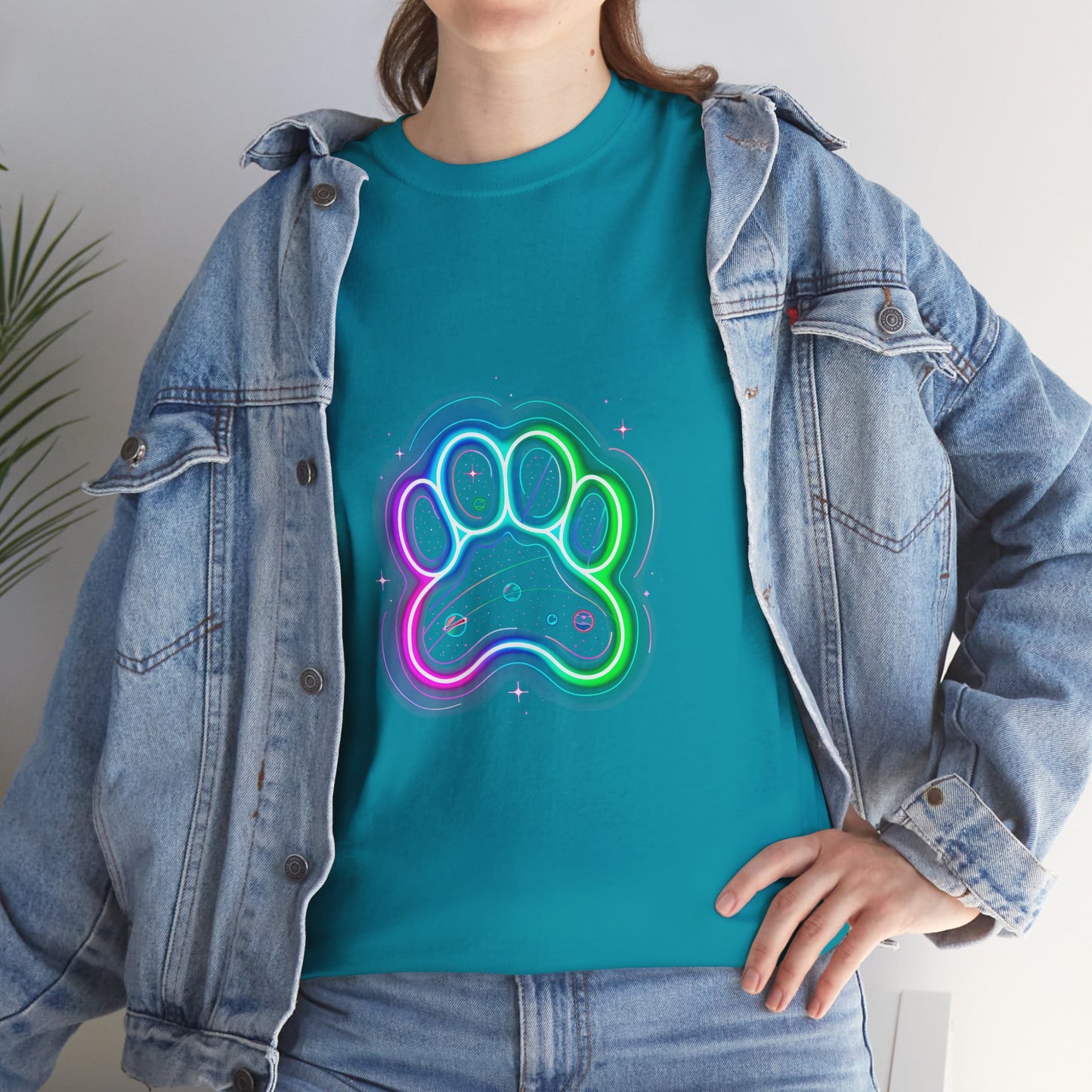 Space Paw Print T‑Shirt