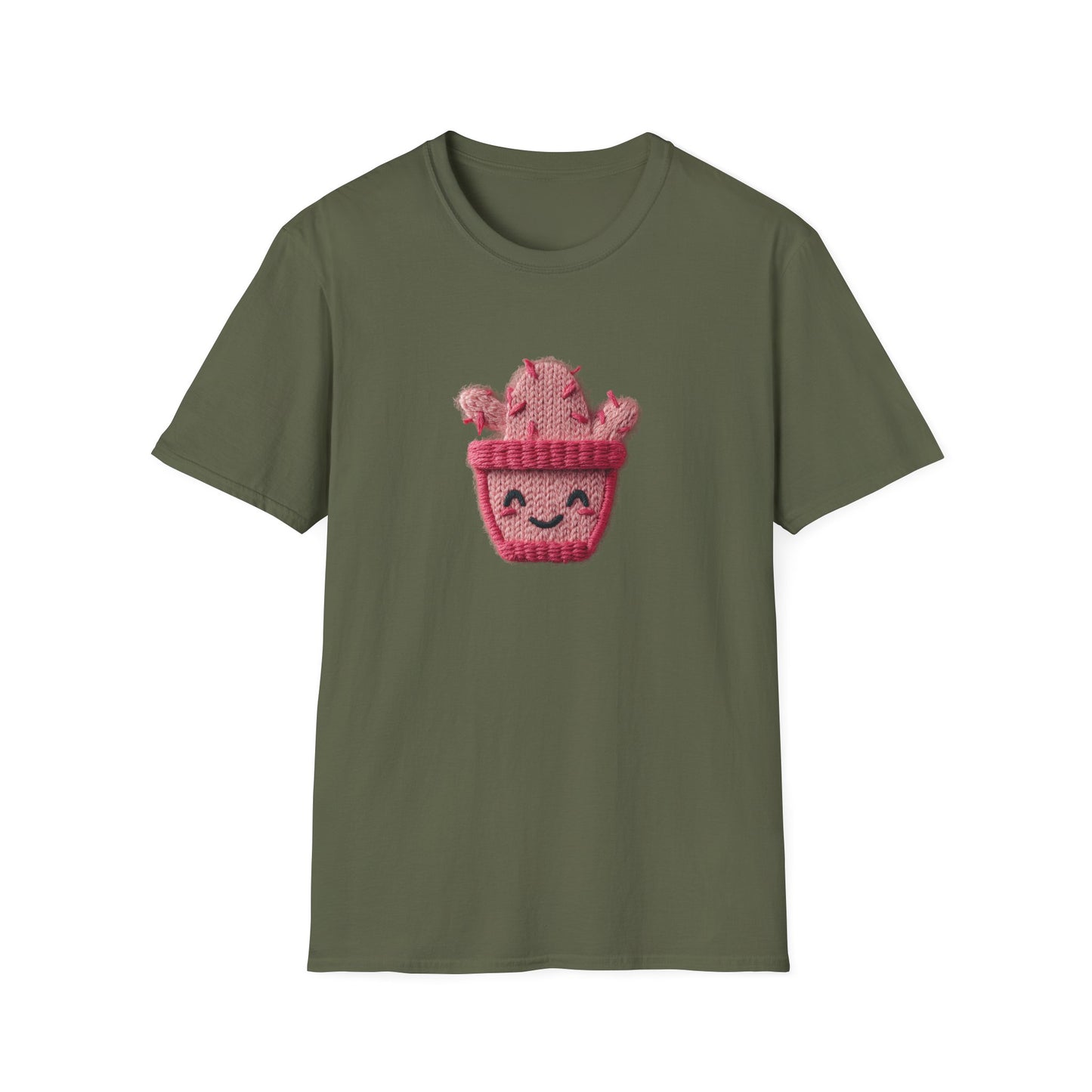 Cactus Embroidery Patch T-Shirt