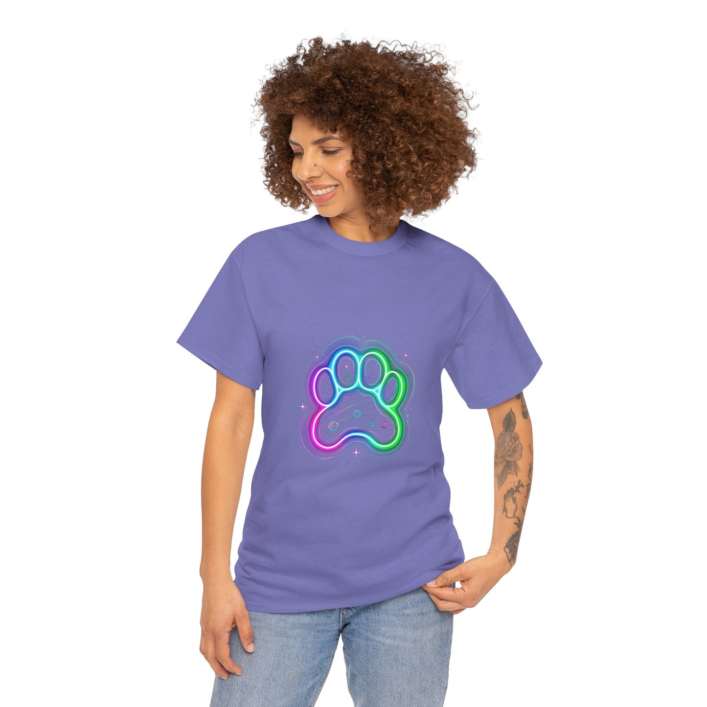 Space Paw Print T‑Shirt