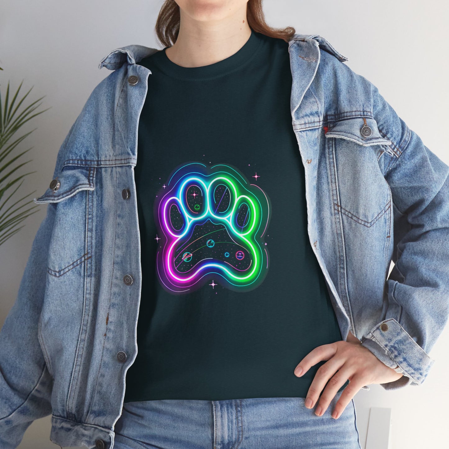 Space Paw Print T‑Shirt