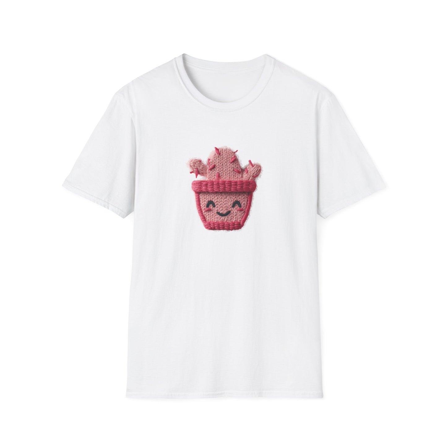 Cactus Embroidery Patch T-Shirt