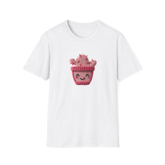 Cactus Embroidery Patch T-Shirt