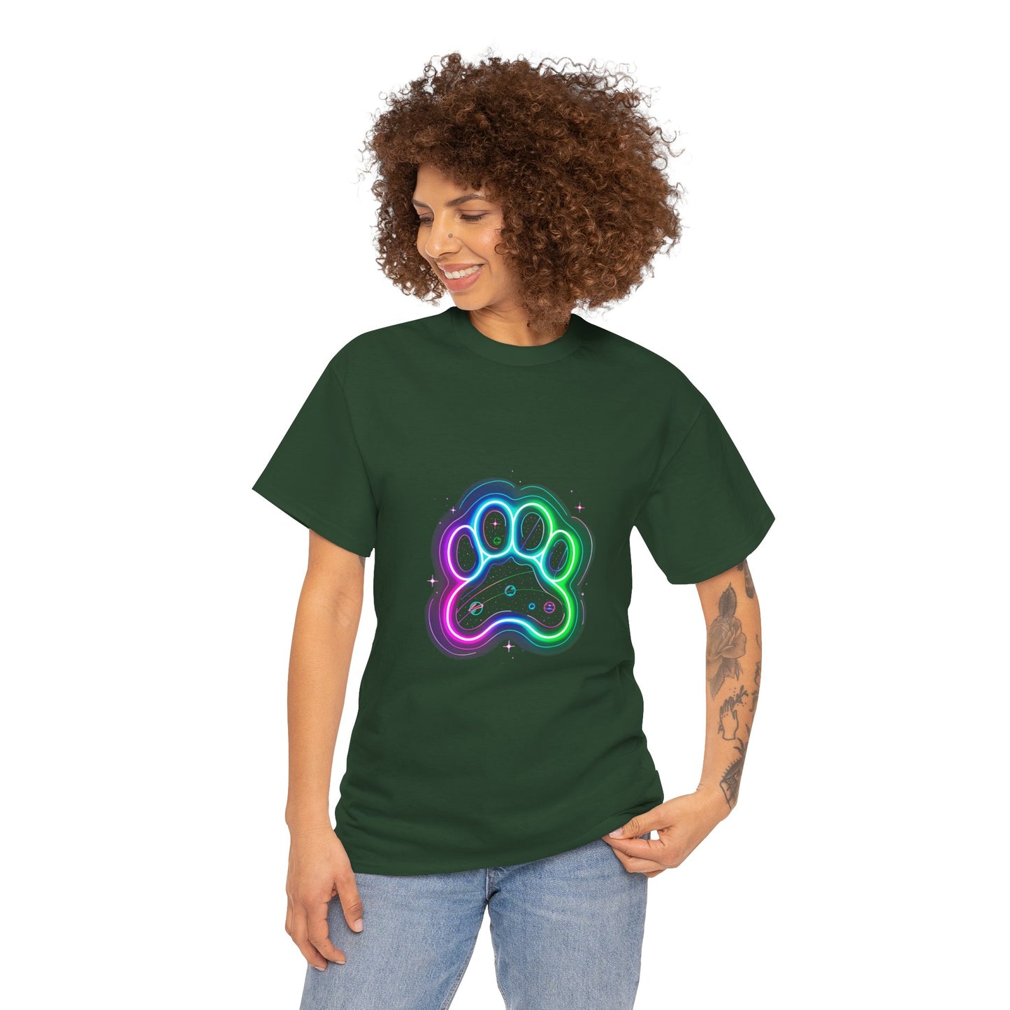 Space Paw Print T‑Shirt