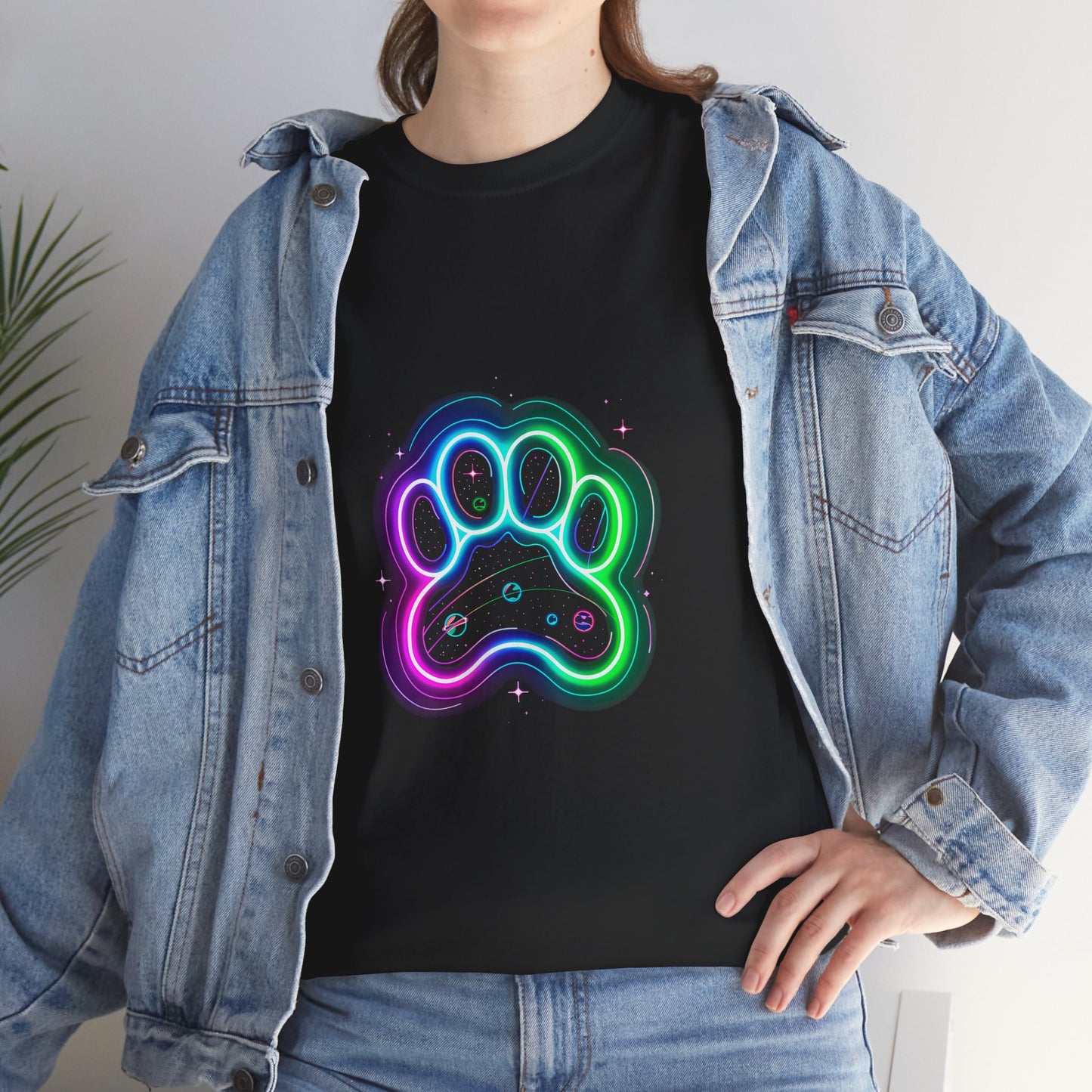 Space Paw Print T‑Shirt