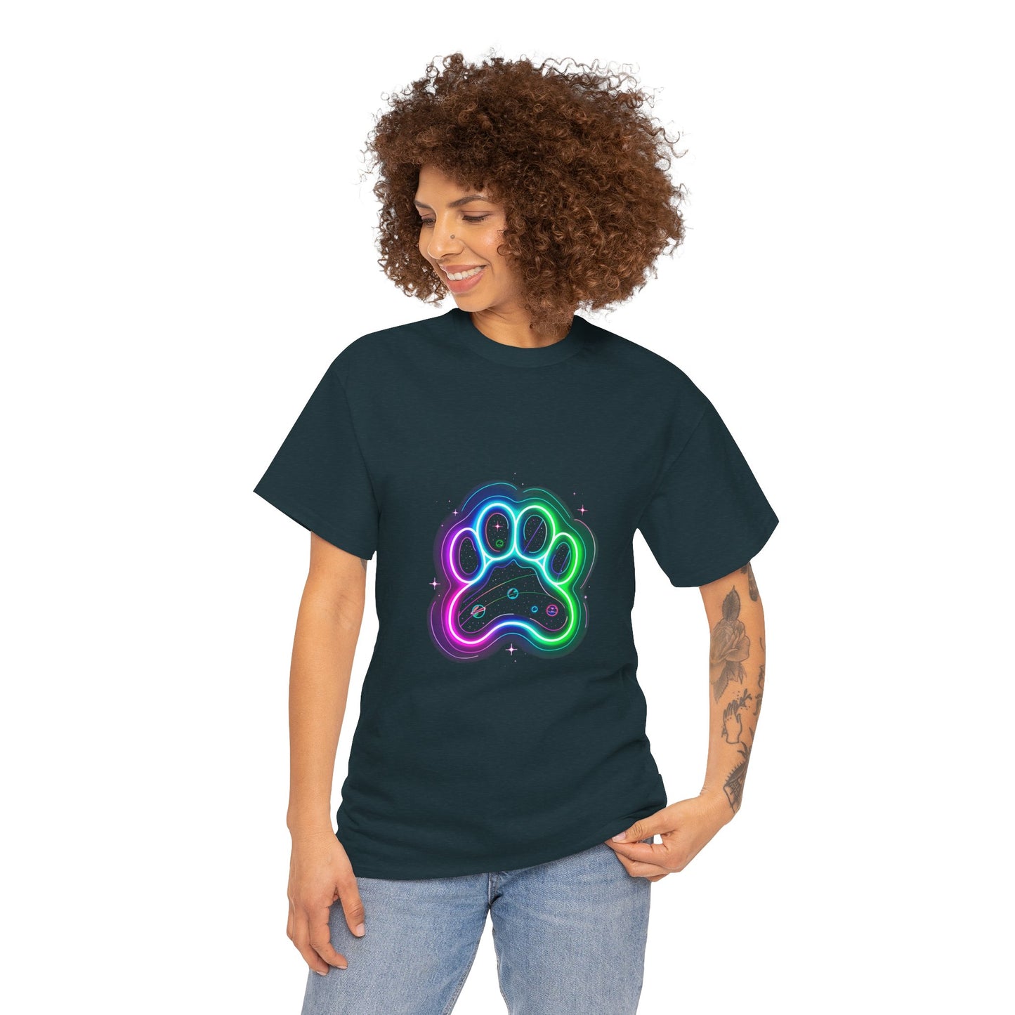 Space Paw Print T‑Shirt