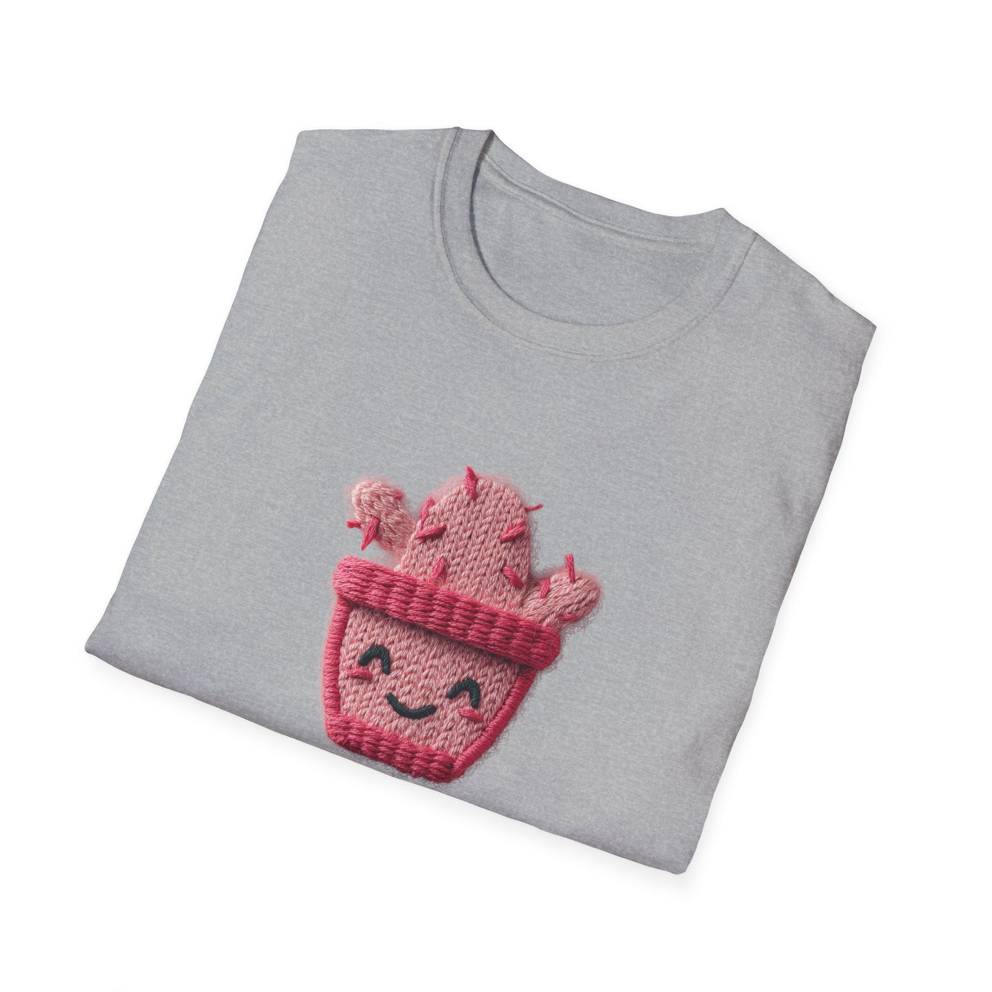 Cactus Embroidery Patch T-Shirt