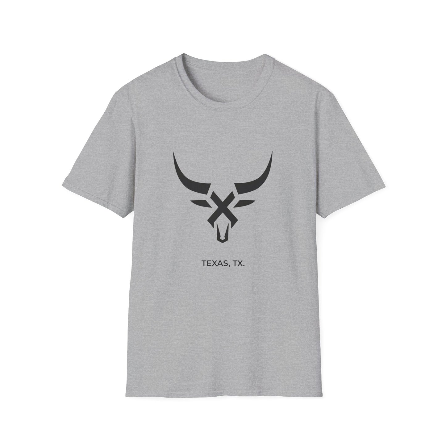 Texas TX - Line Art longhorn T-Shirt