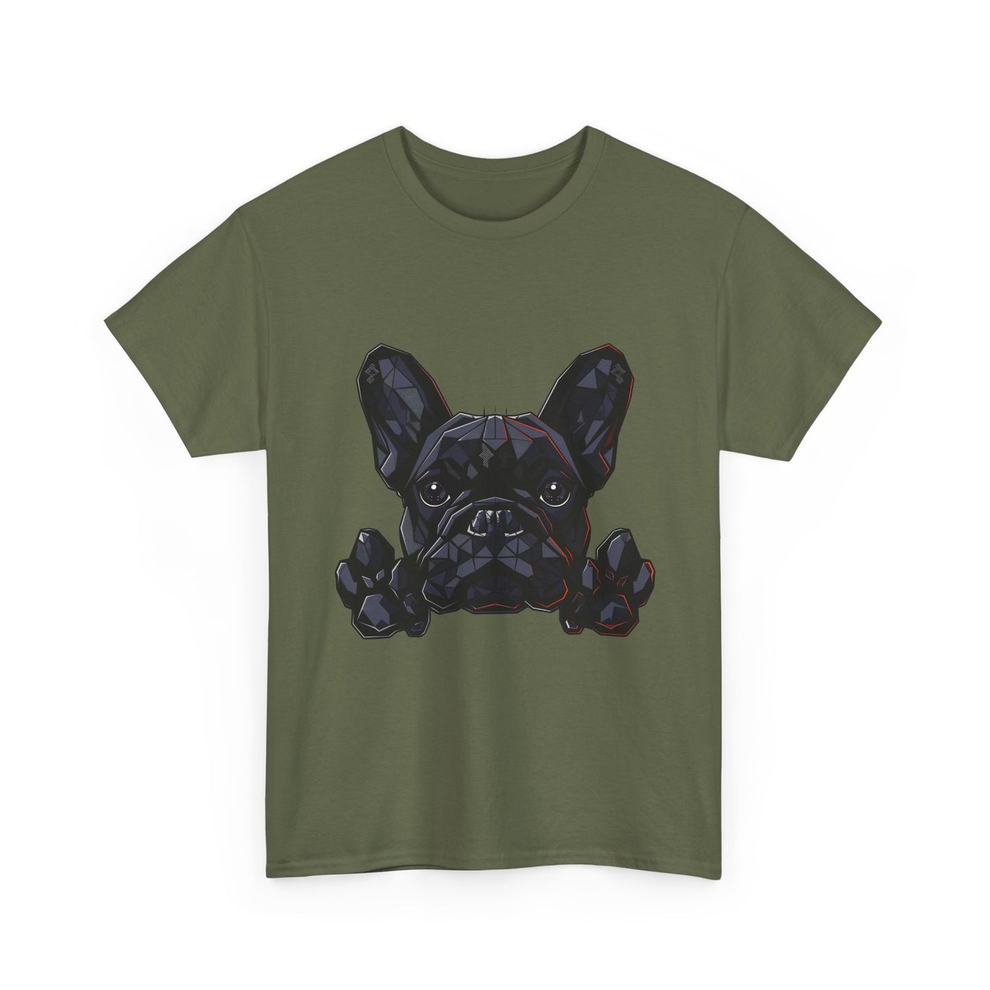 French Bulldog Pixel Paw T‑Shirt