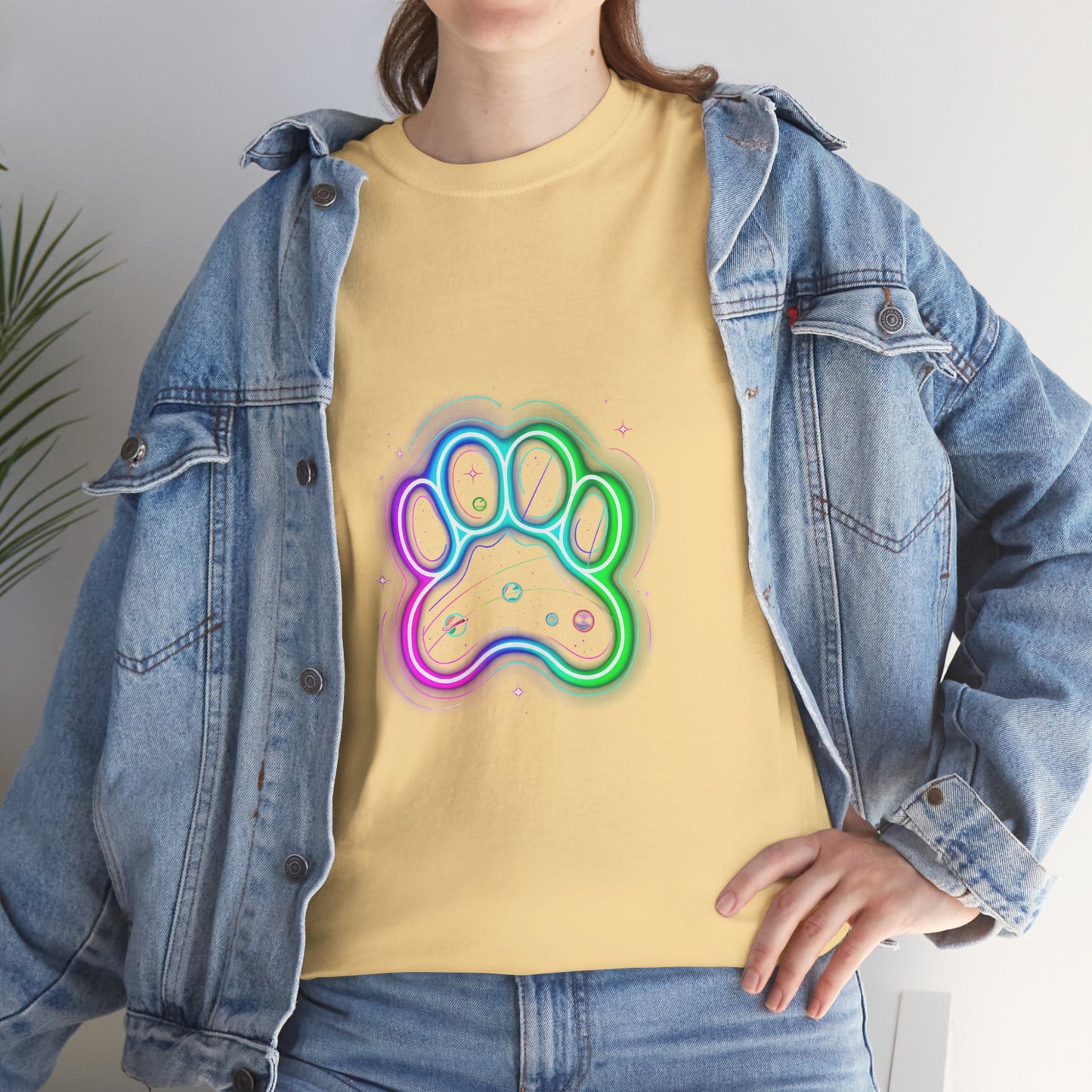 Space Paw Print T‑Shirt