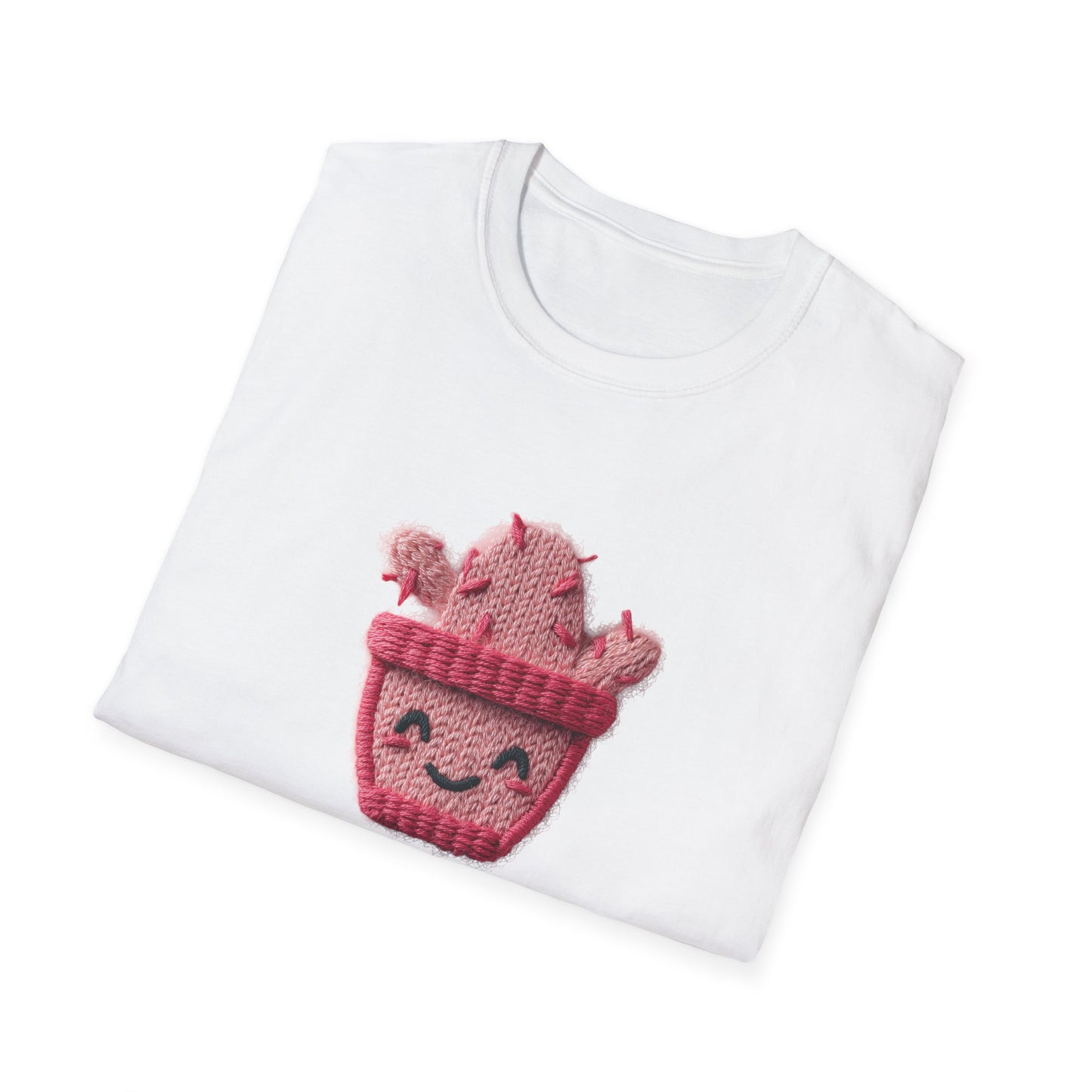 Cactus Embroidery Patch T-Shirt