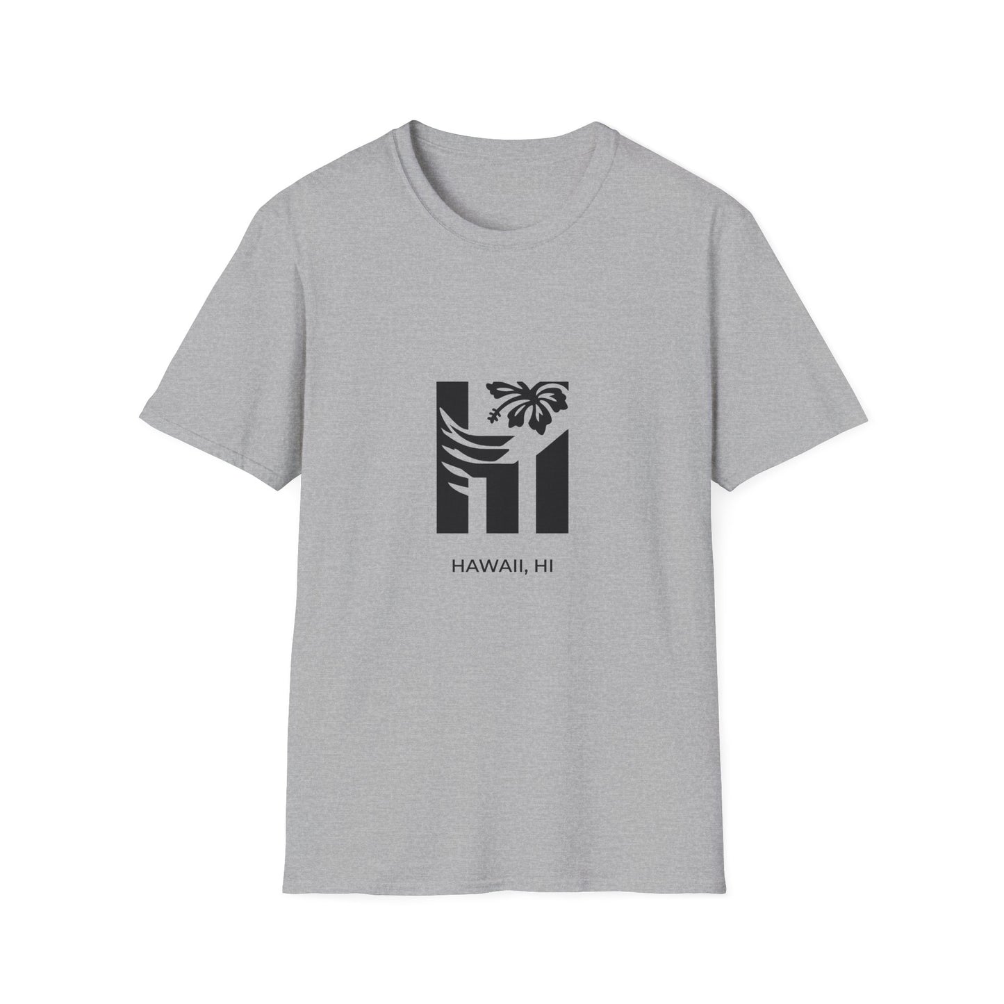 Hawaii HI - Bold Wave & Volcano T-Shirt