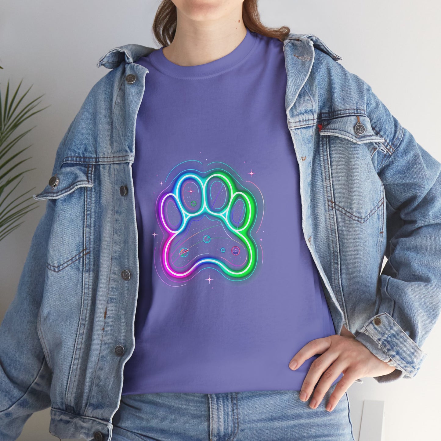 Space Paw Print T‑Shirt