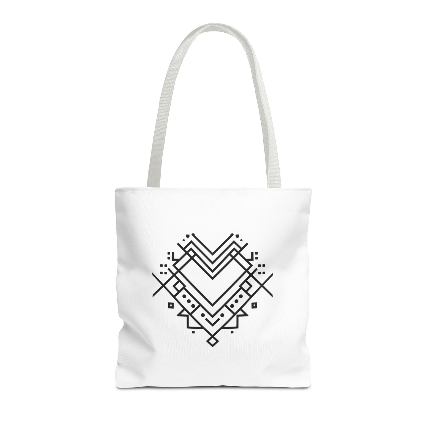 Geometric Heart Tote Bag