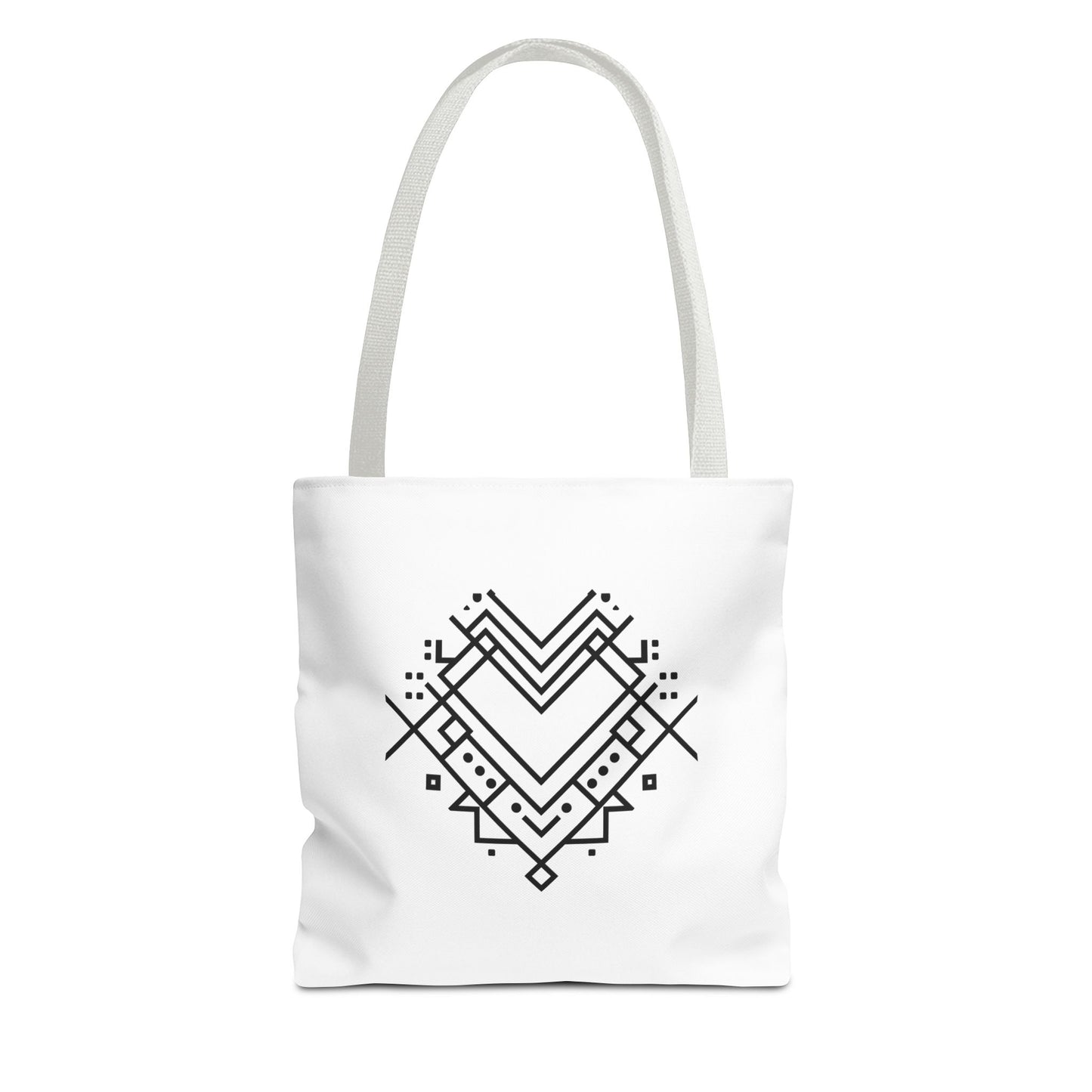 Geometric Heart Tote Bag