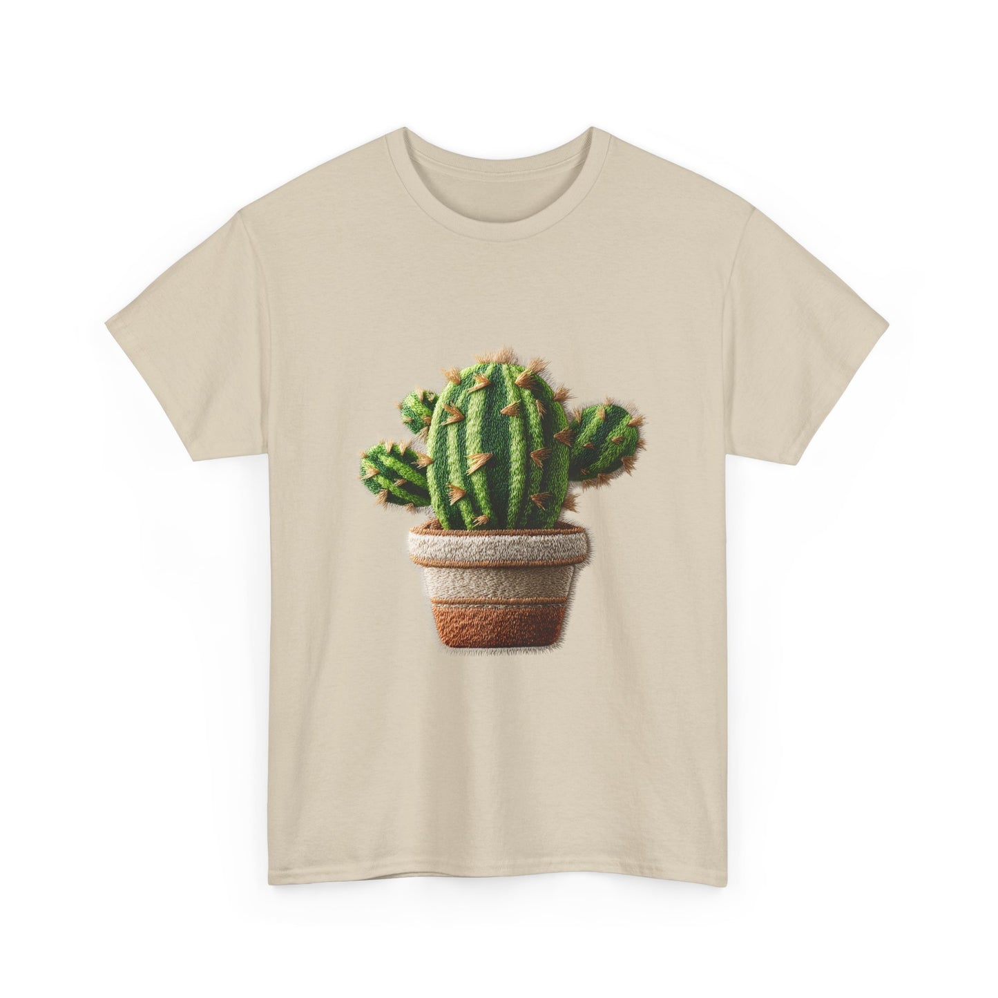 Raised Stitch Sun-Loving Succulent Graphic T-shirt
