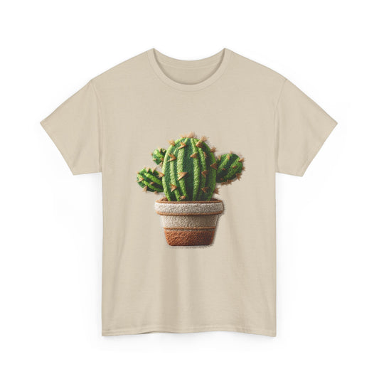 Raised Stitch Sun-Loving Succulent Graphic T-shirt