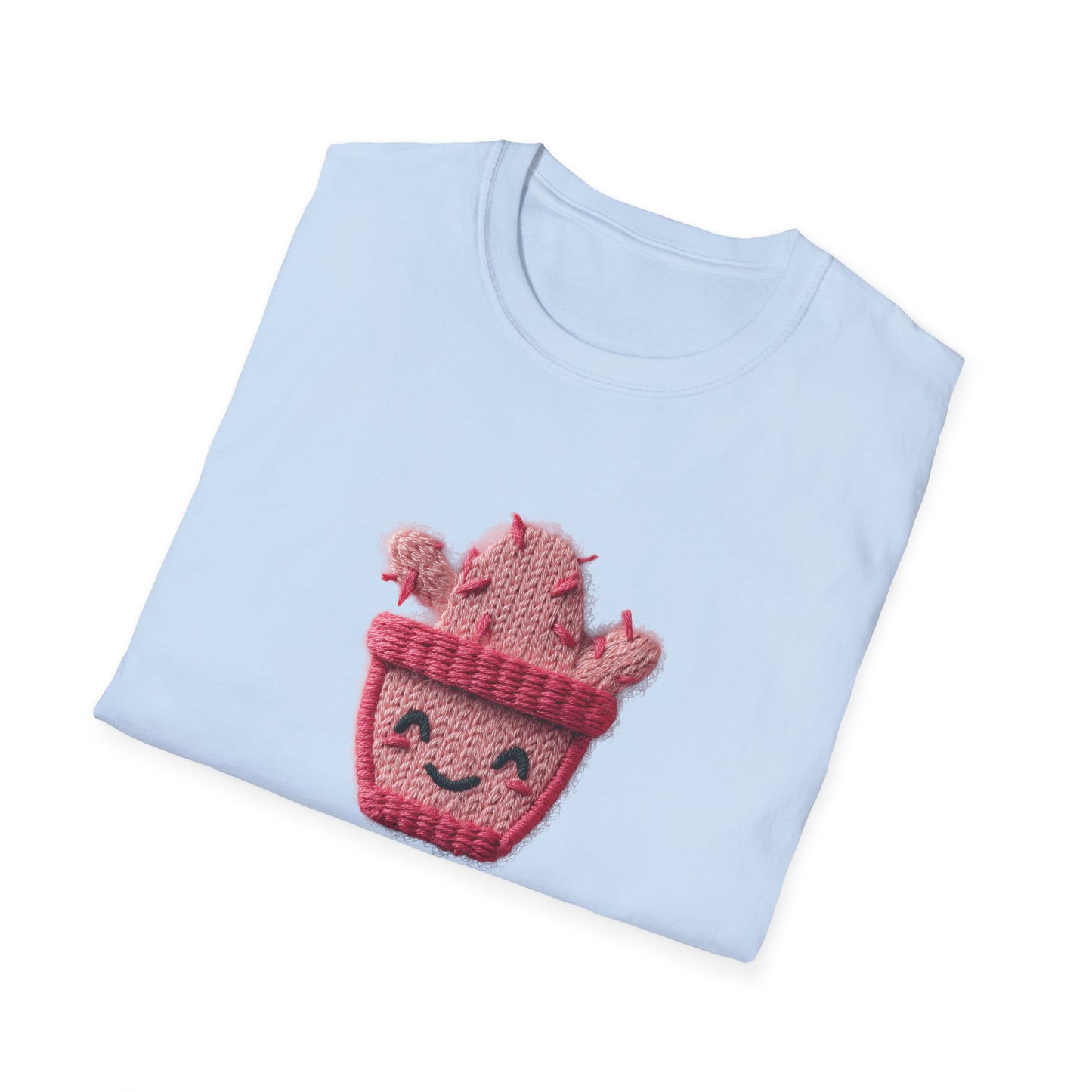 Cactus Embroidery Patch T-Shirt