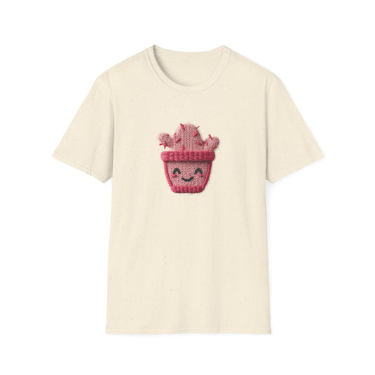 Cactus Embroidery Patch T-Shirt