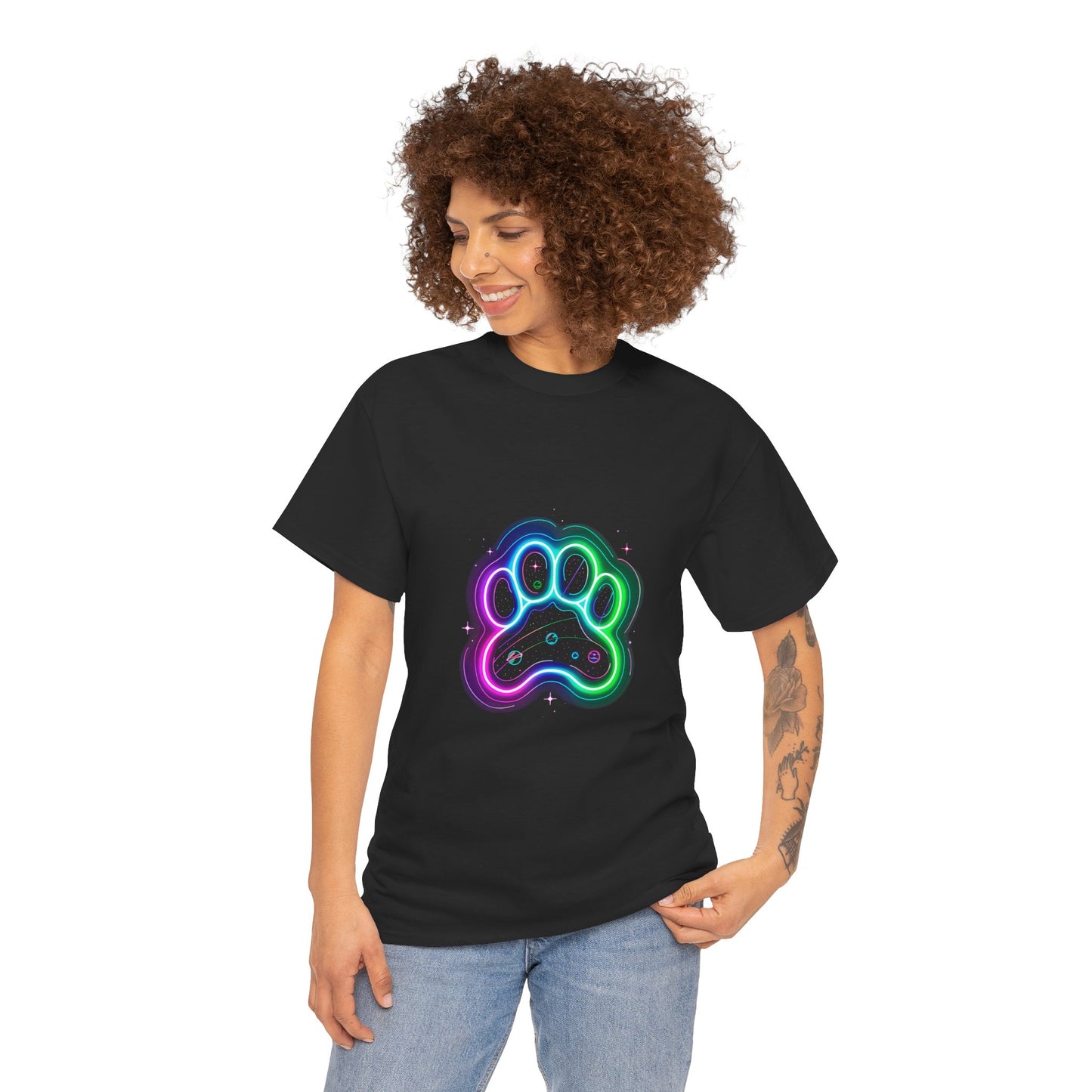 Space Paw Print T‑Shirt