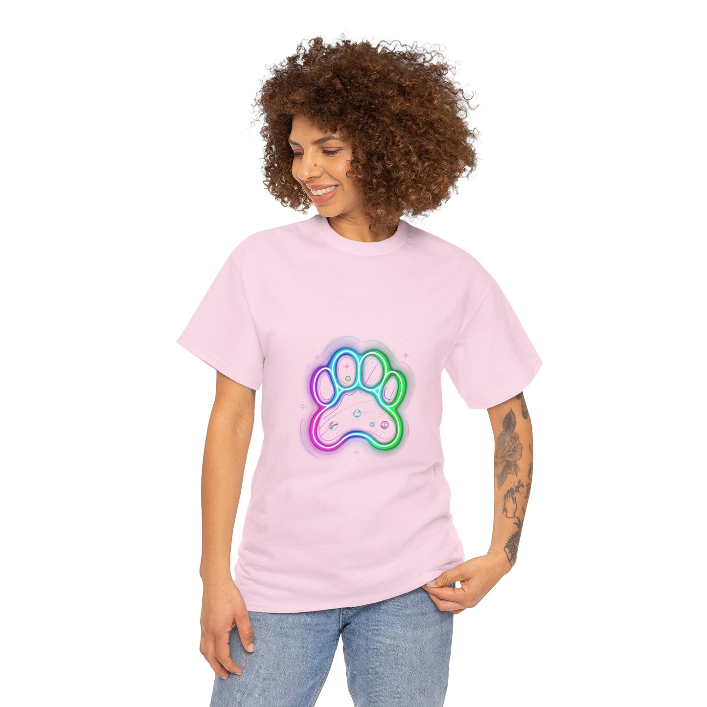 Space Paw Print T‑Shirt