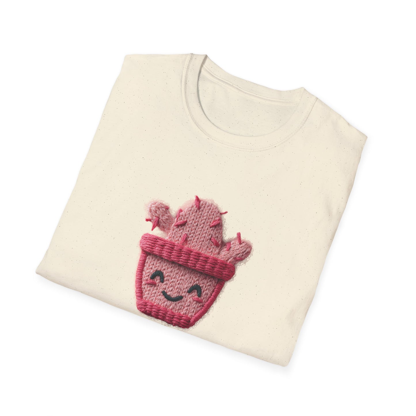 Cactus Embroidery Patch T-Shirt