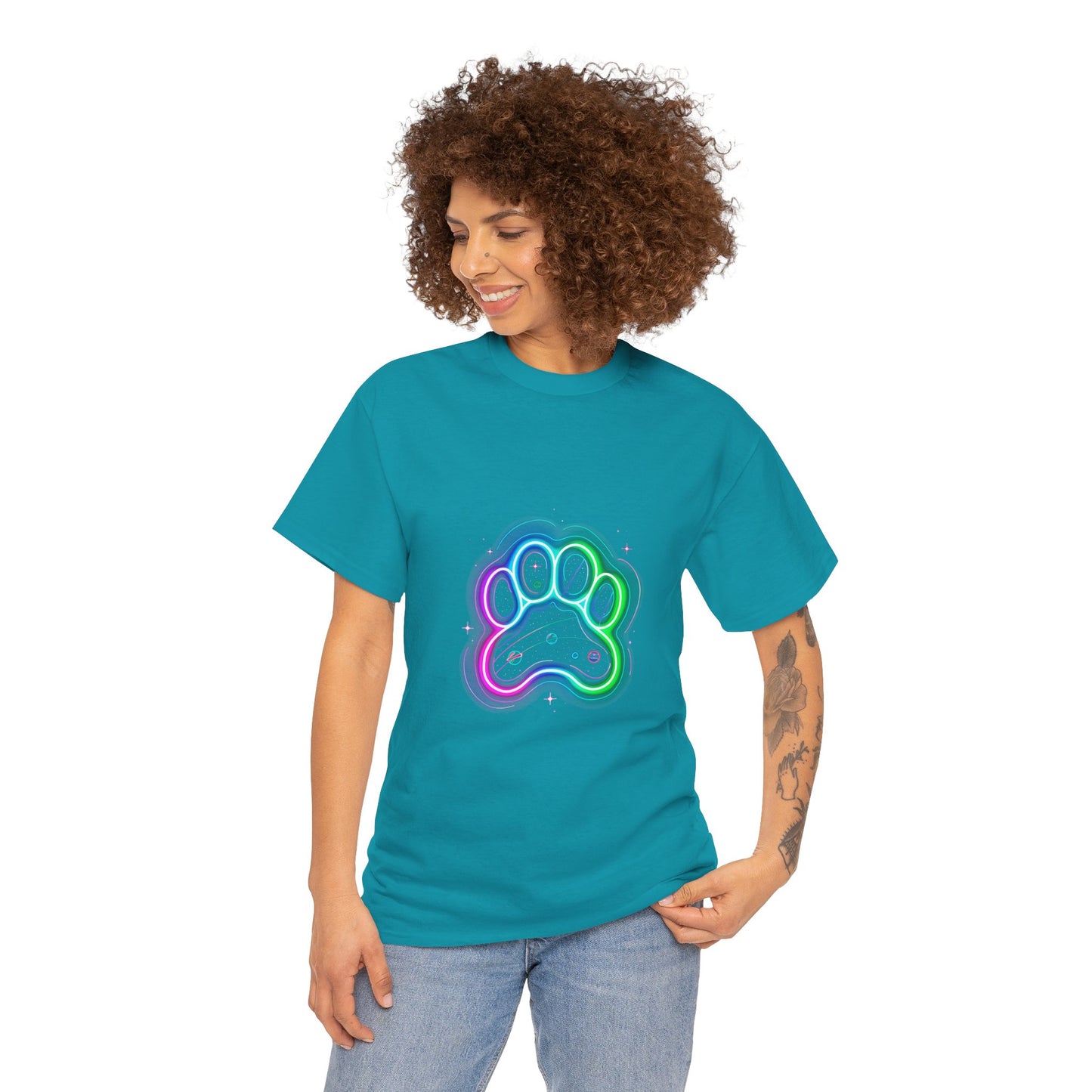 Space Paw Print T‑Shirt