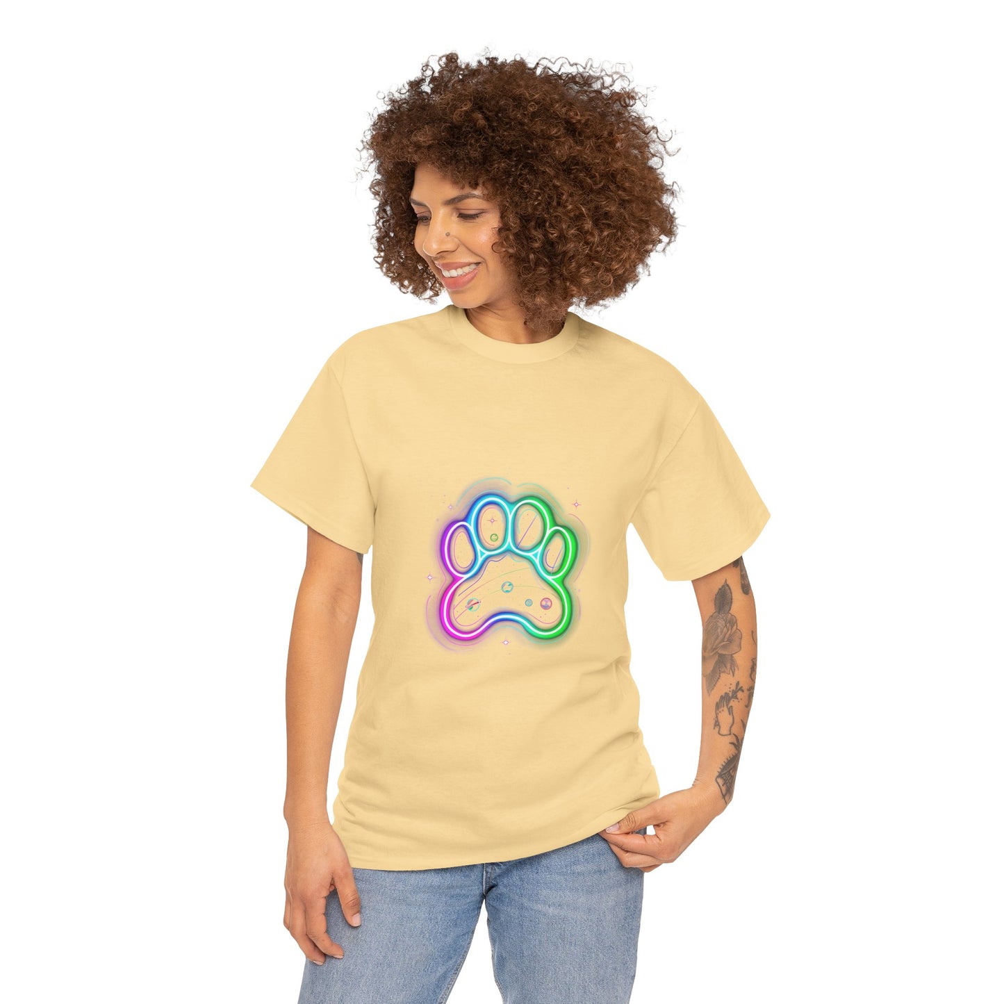Space Paw Print T‑Shirt