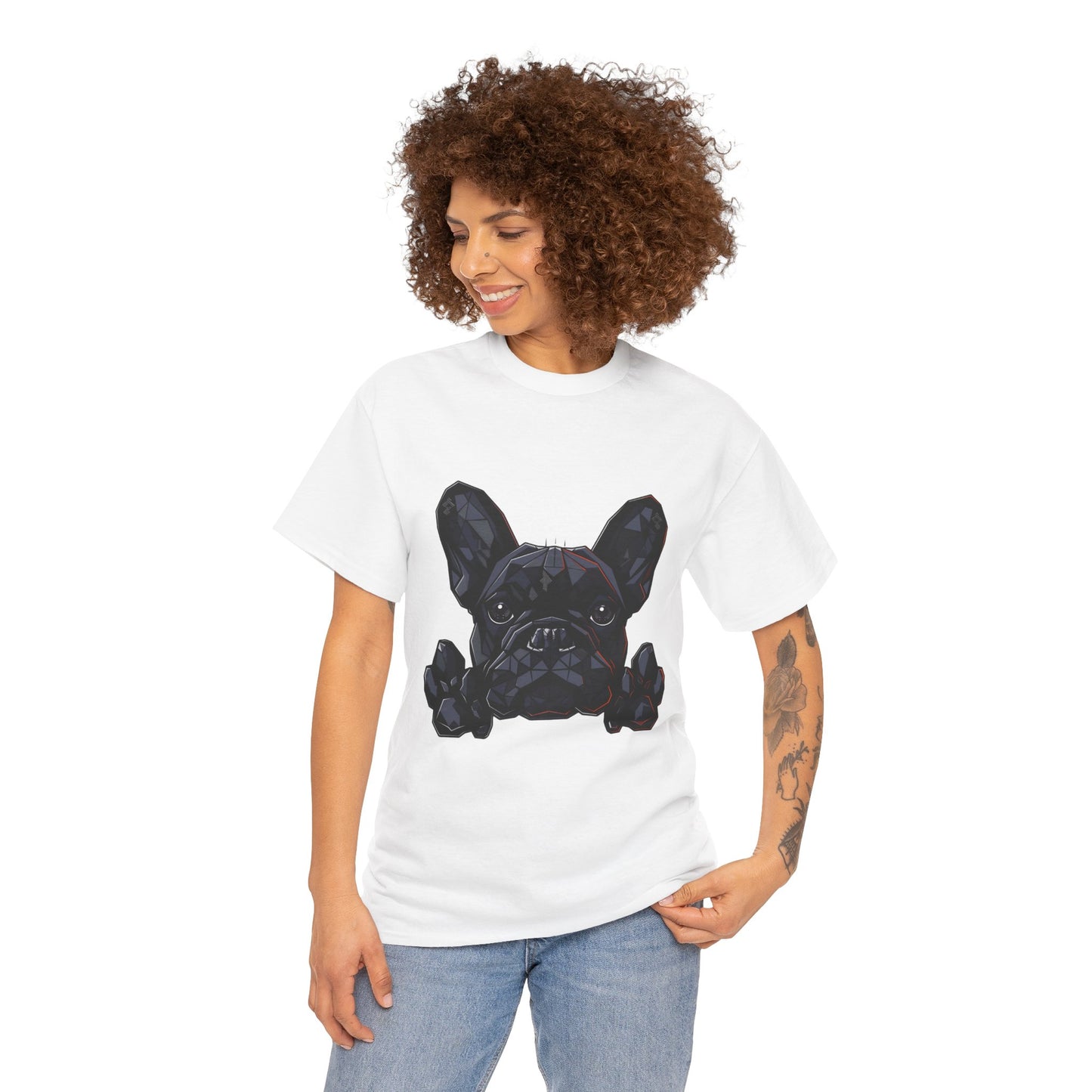 French Bulldog Pixel Paw T‑Shirt
