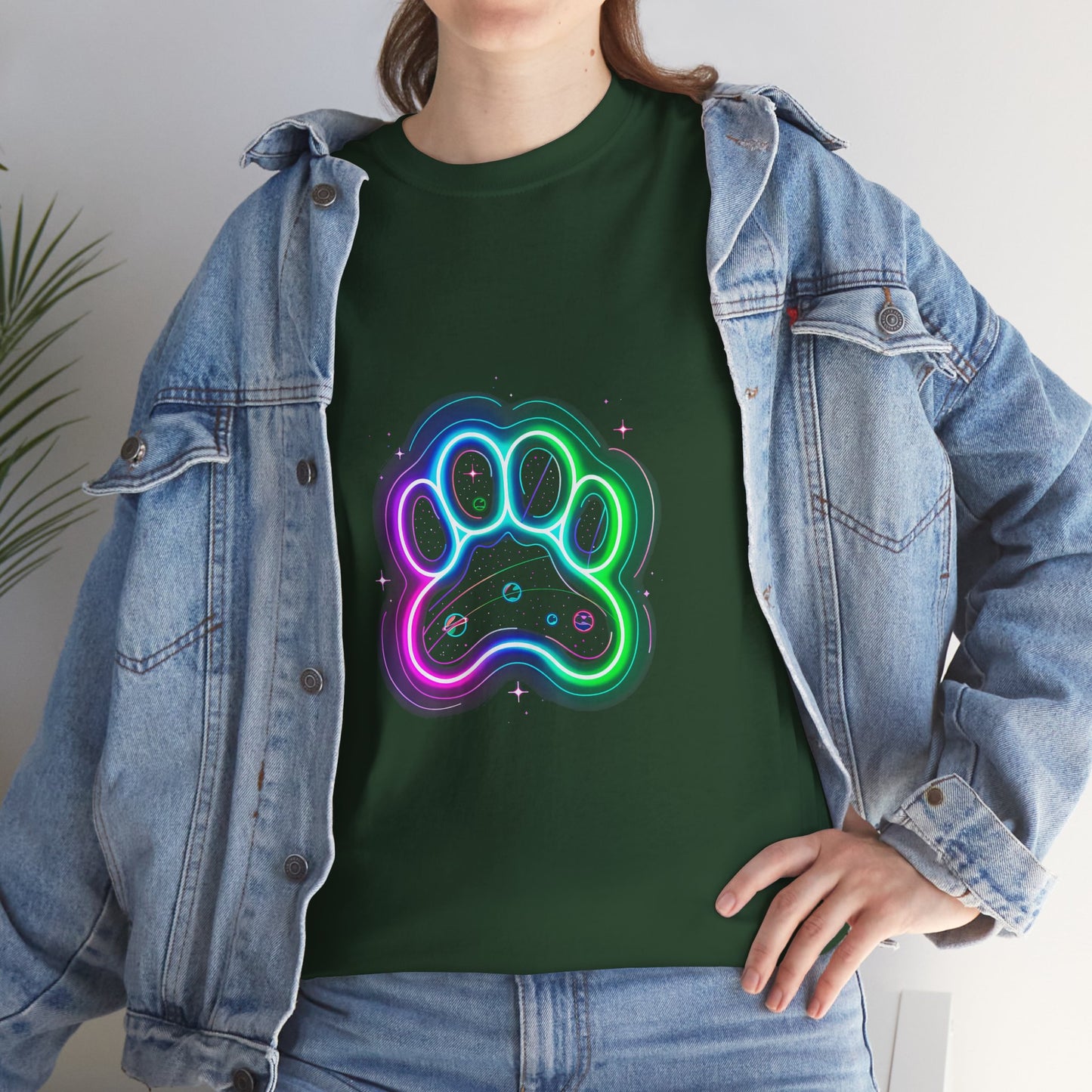 Space Paw Print T‑Shirt