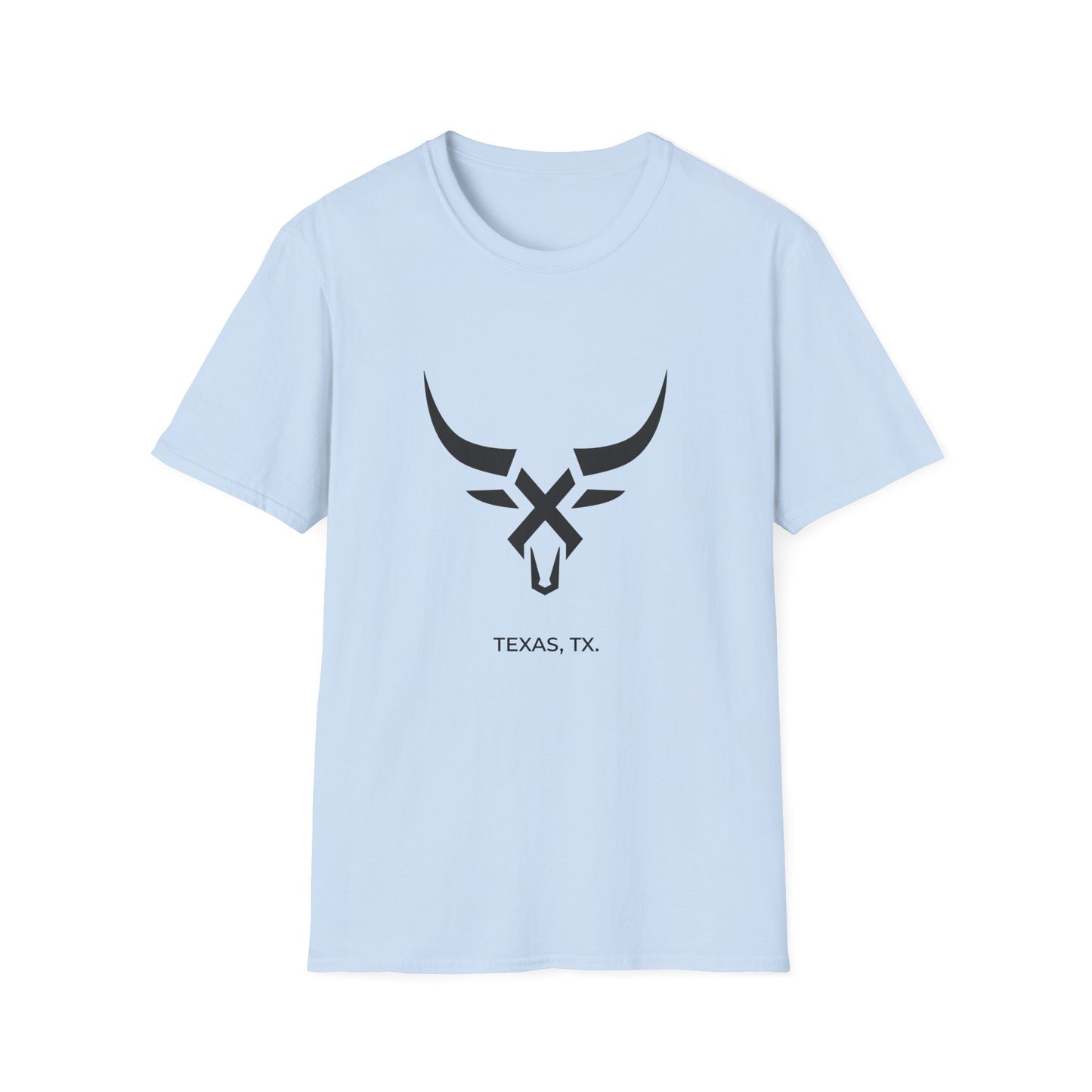 Texas TX - Line Art longhorn T-Shirt