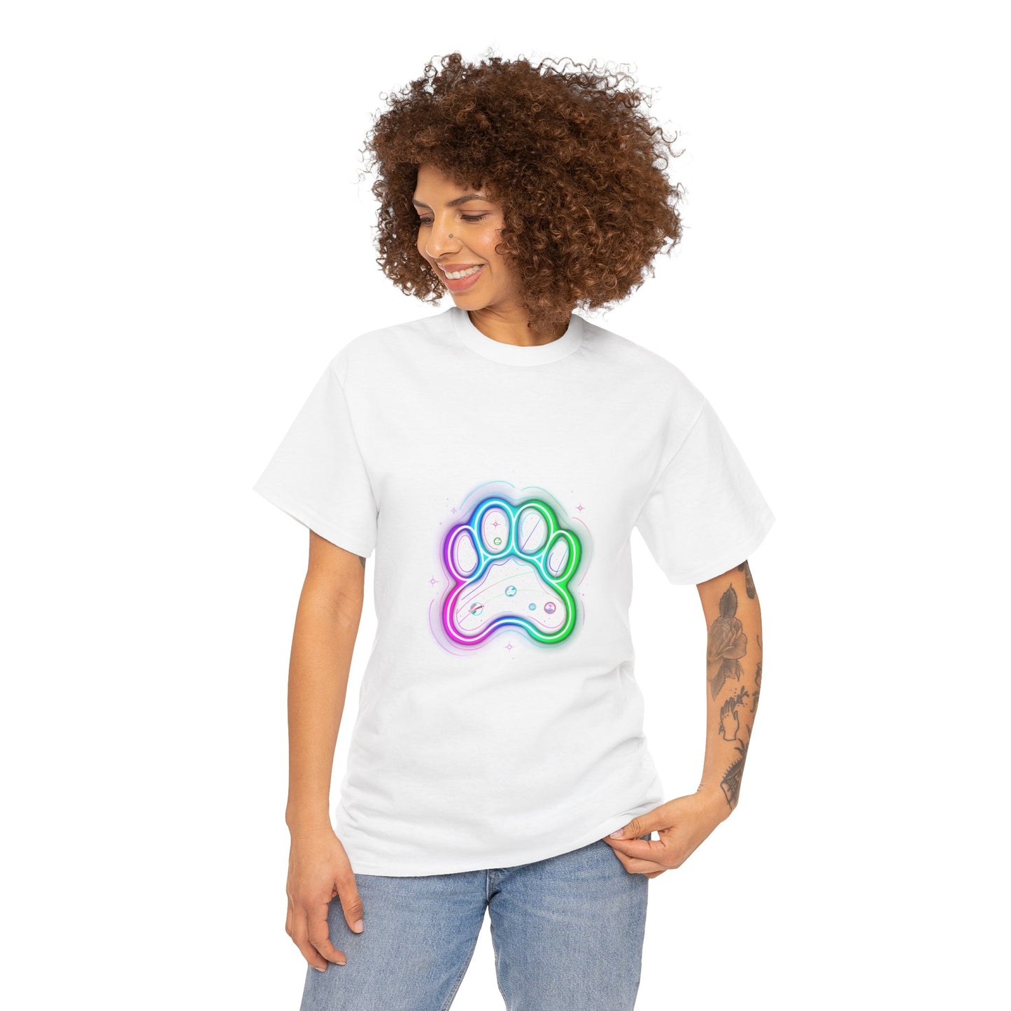 Space Paw Print T‑Shirt