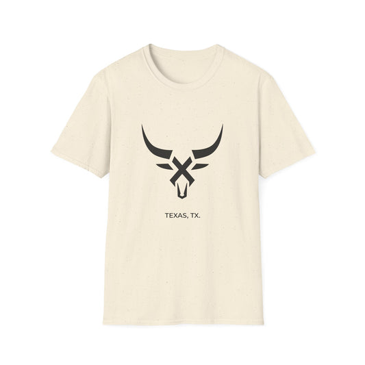 Texas TX - Line Art longhorn T-Shirt