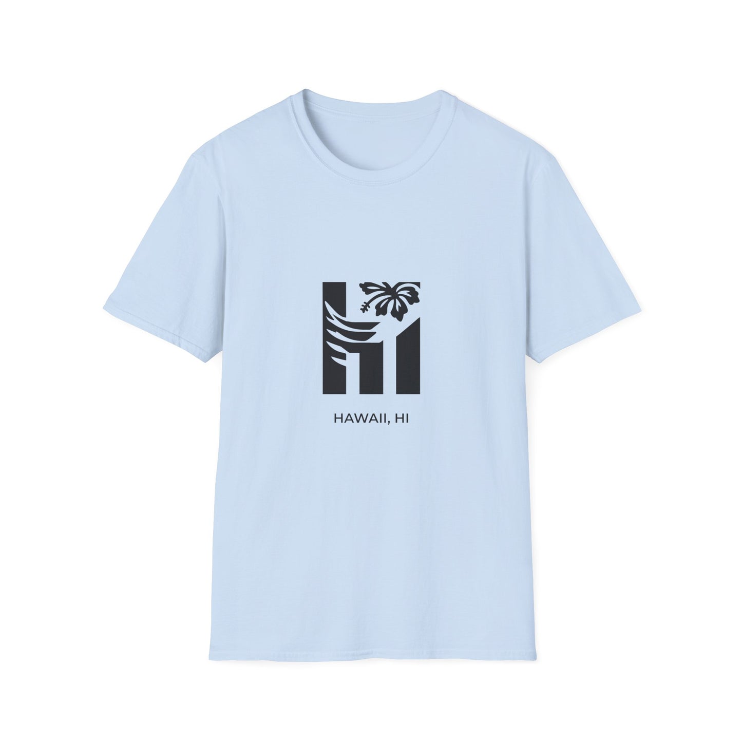 Hawaii HI - Bold Wave & Volcano T-Shirt