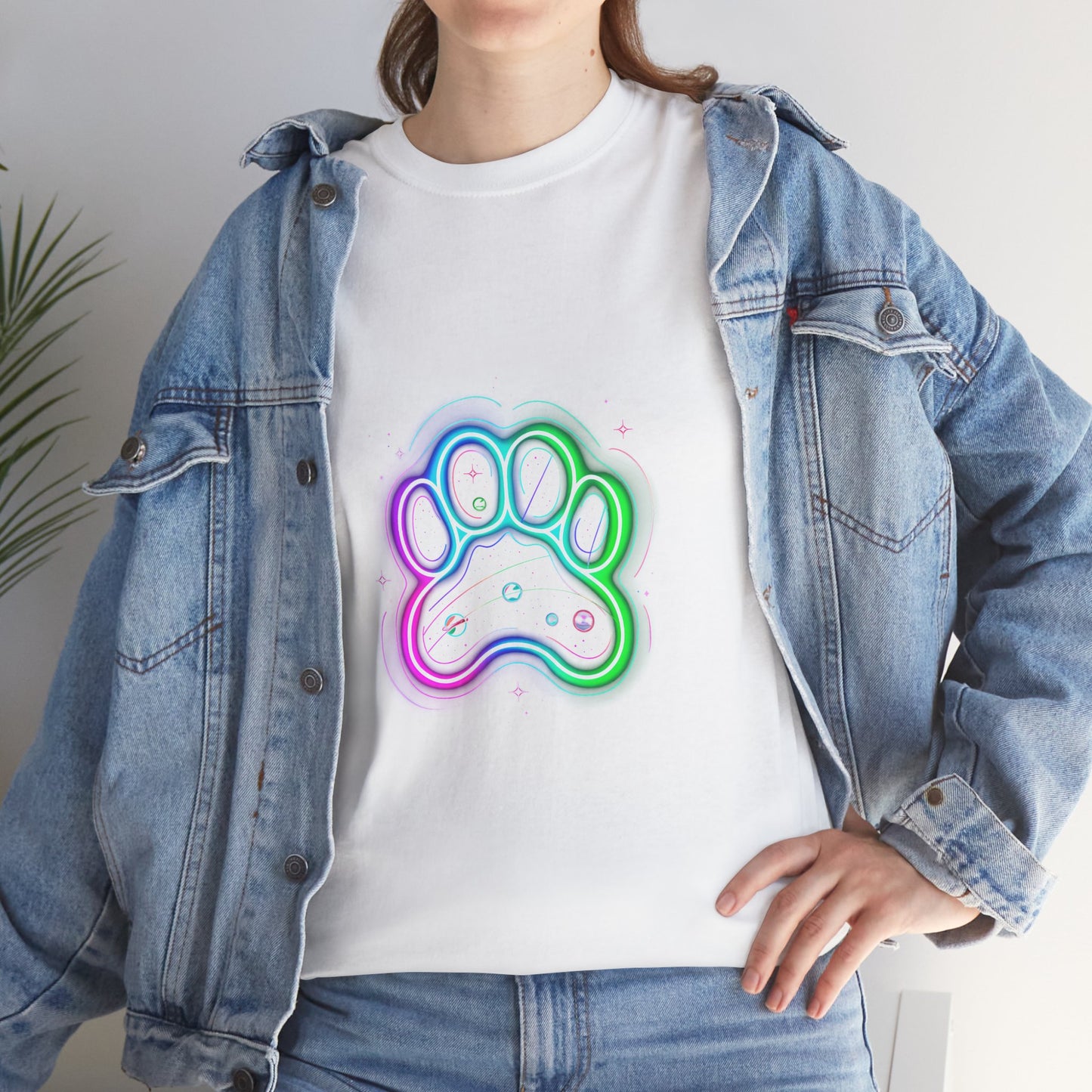 Space Paw Print T‑Shirt