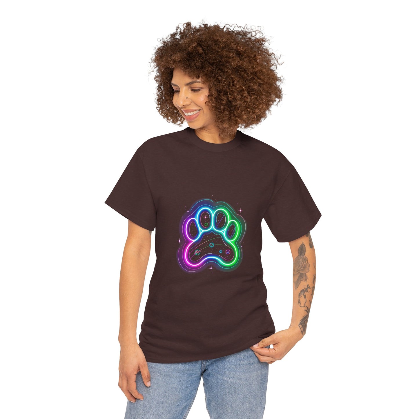 Space Paw Print T‑Shirt