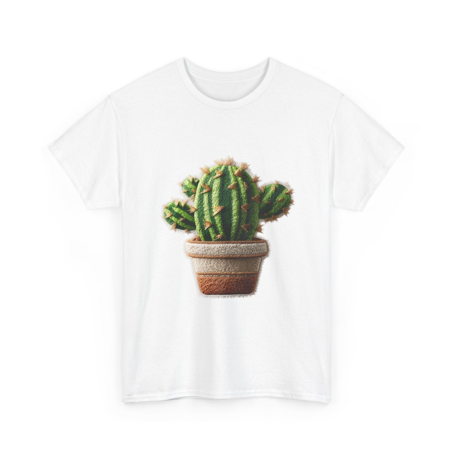 Raised Stitch Sun-Loving Succulent Graphic T-shirt