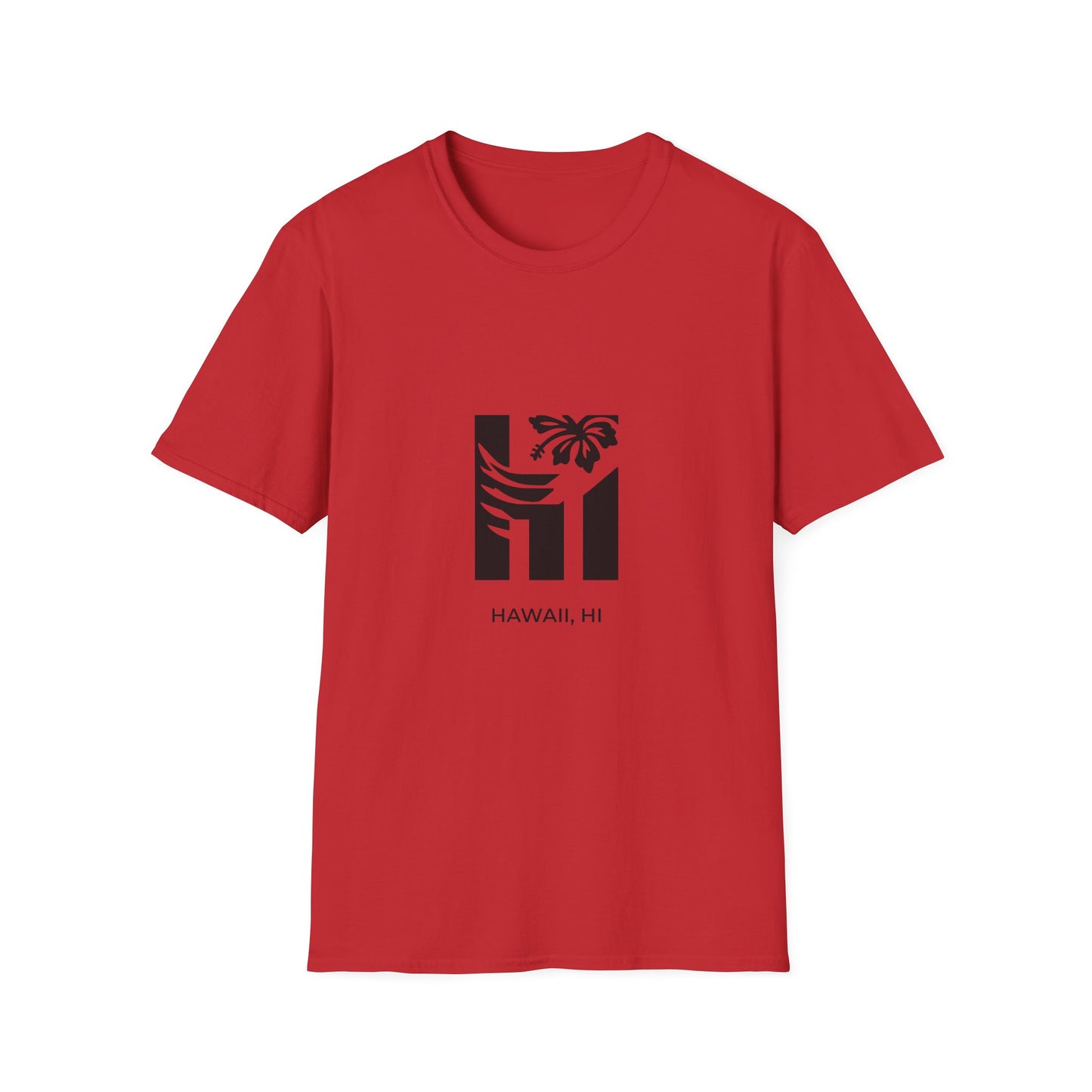 Hawaii HI - Bold Wave & Volcano T-Shirt
