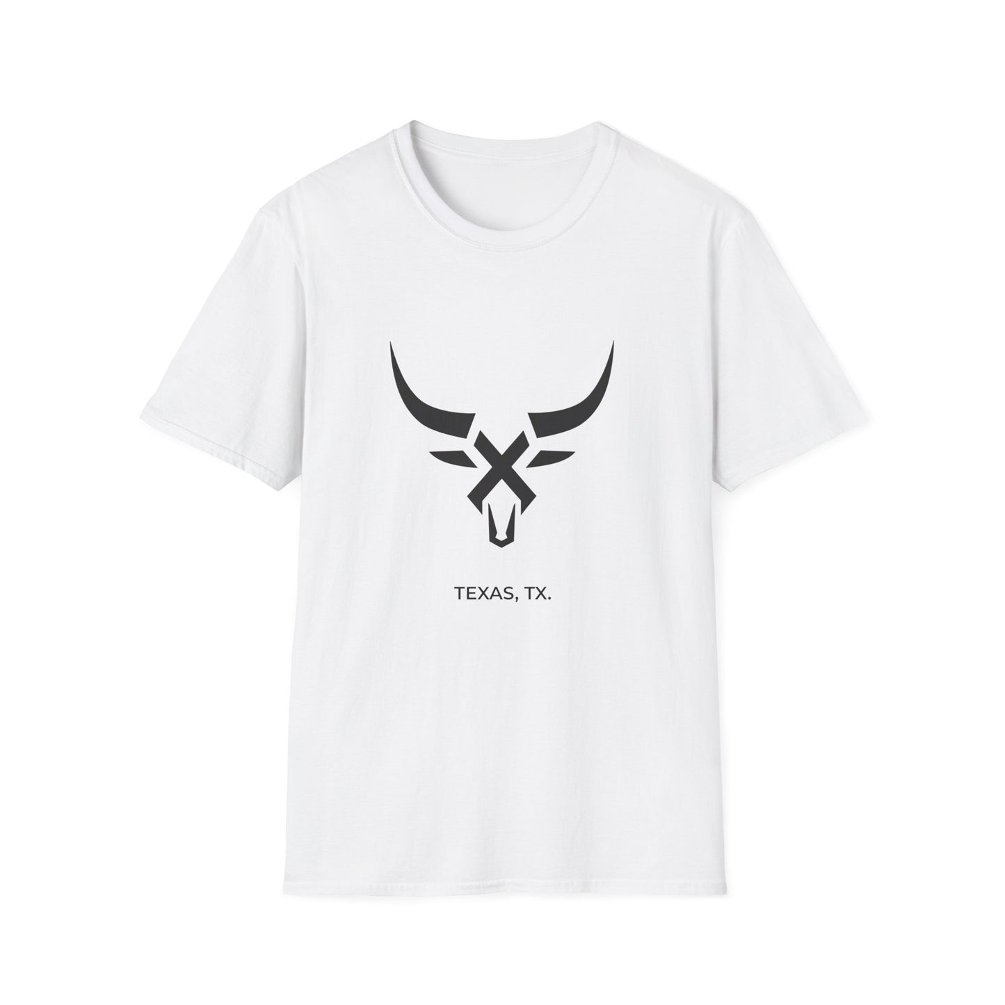 Texas TX - Line Art longhorn T-Shirt