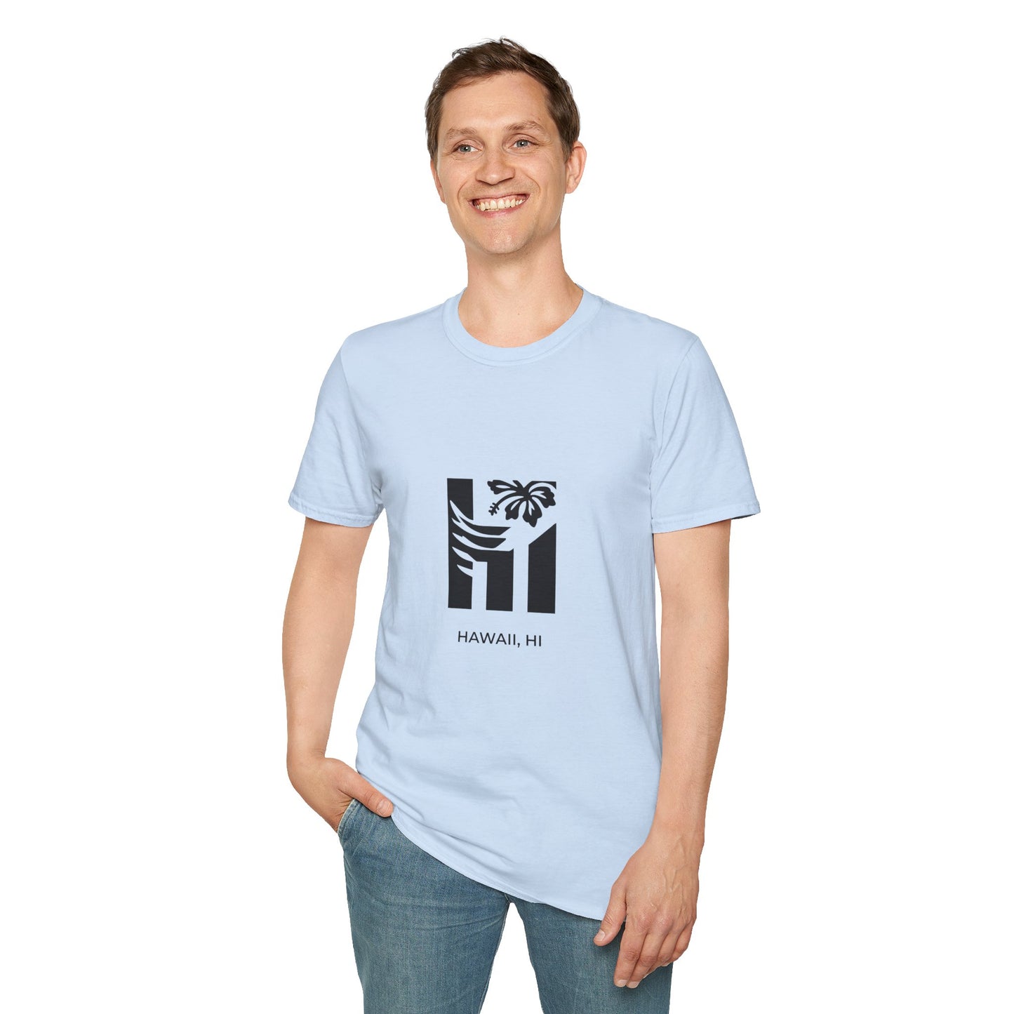 Hawaii HI - Bold Wave & Volcano T-Shirt