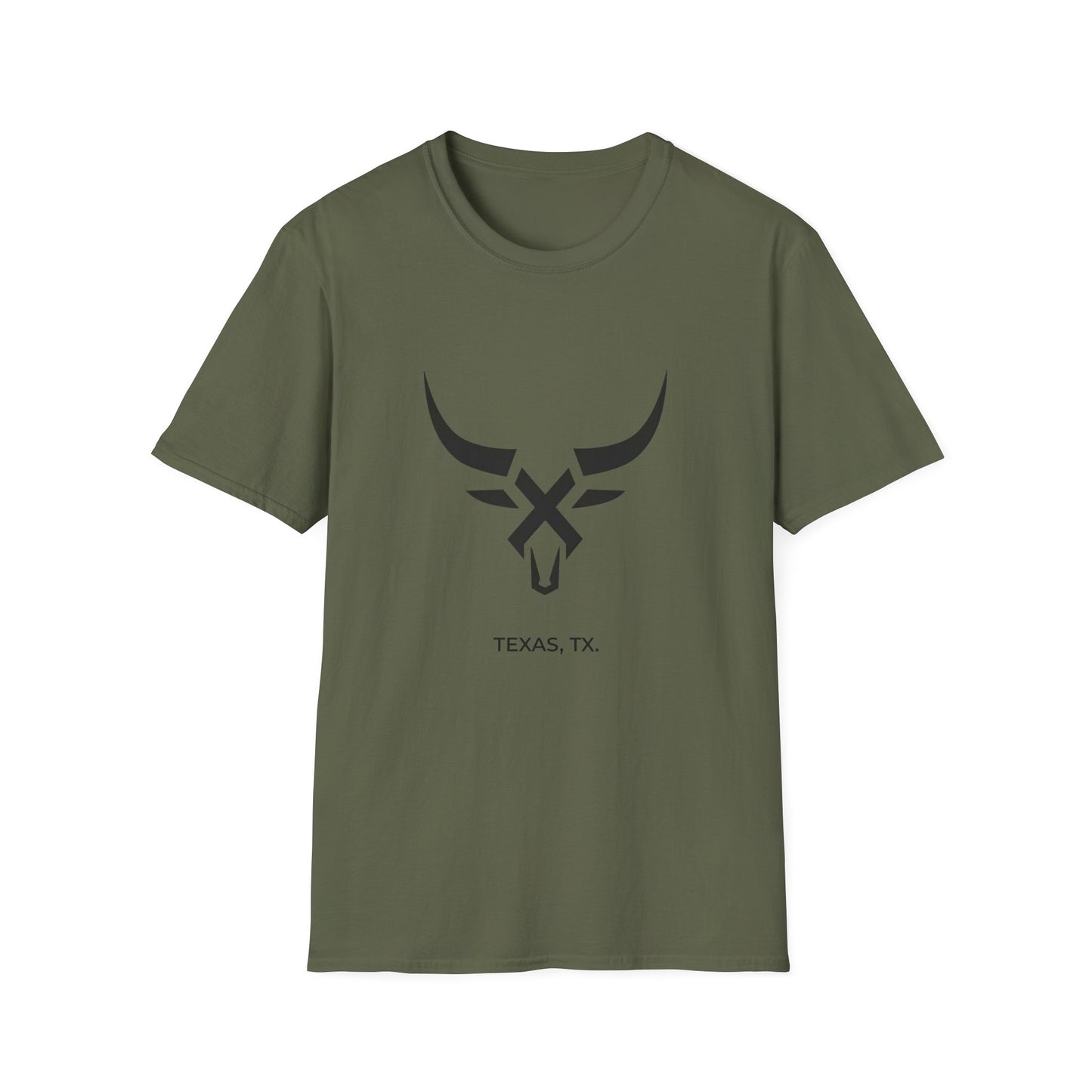 Texas TX - Line Art longhorn T-Shirt