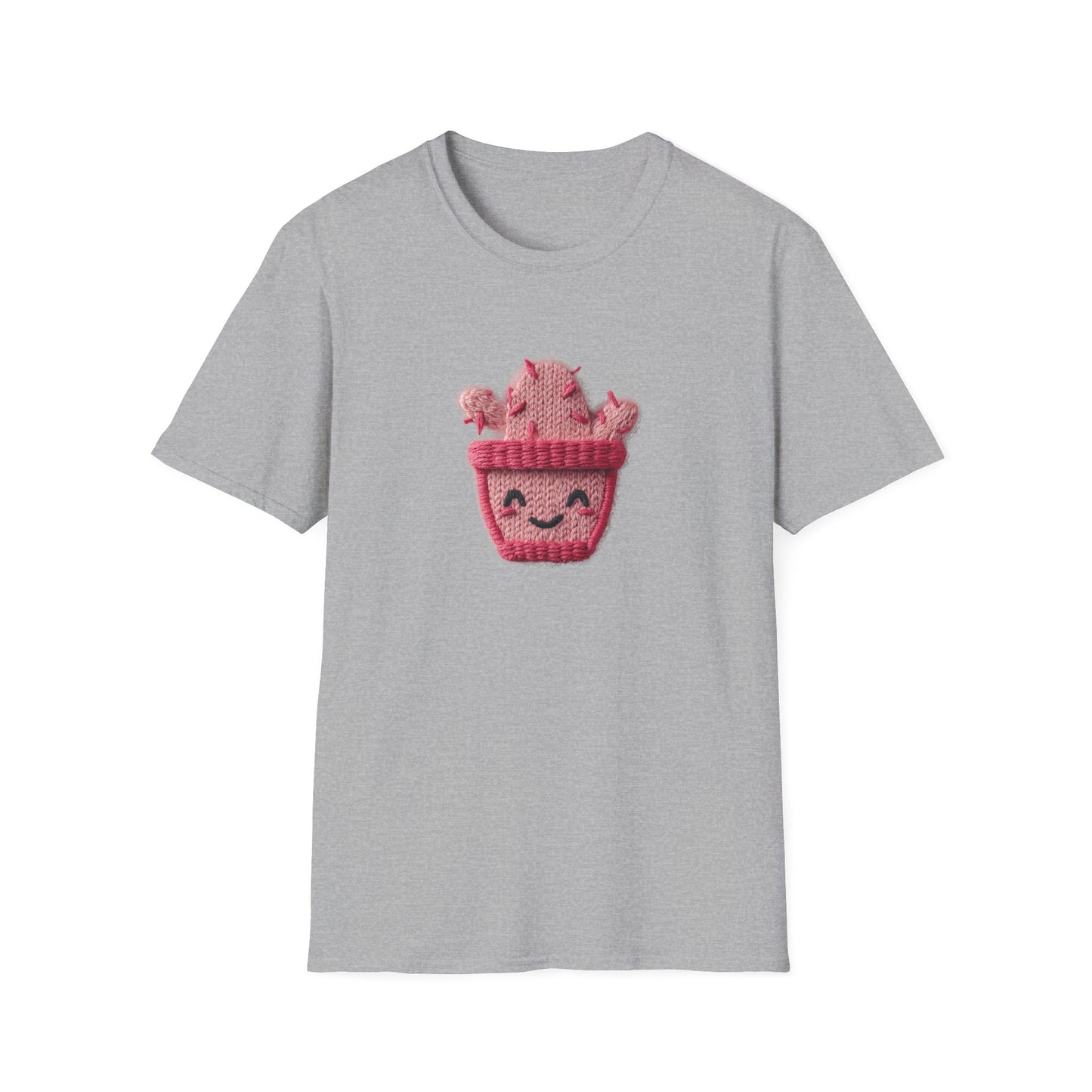 Cactus Embroidery Patch T-Shirt