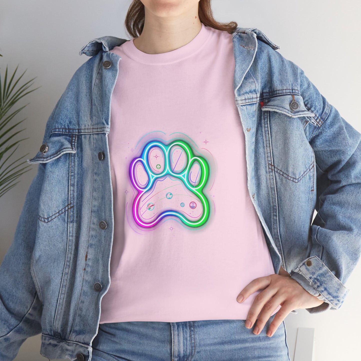 Space Paw Print T‑Shirt
