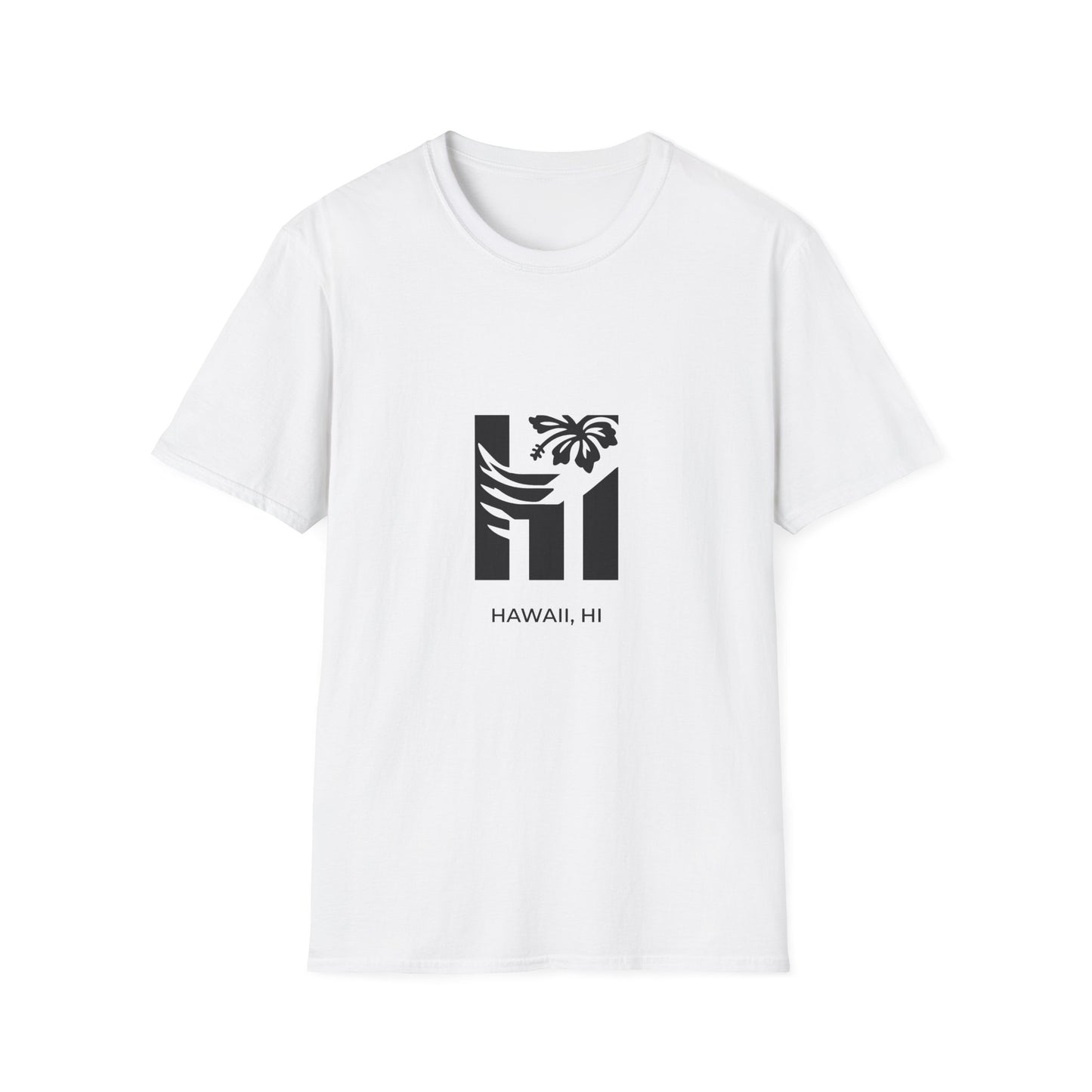 Hawaii HI - Bold Wave & Volcano T-Shirt