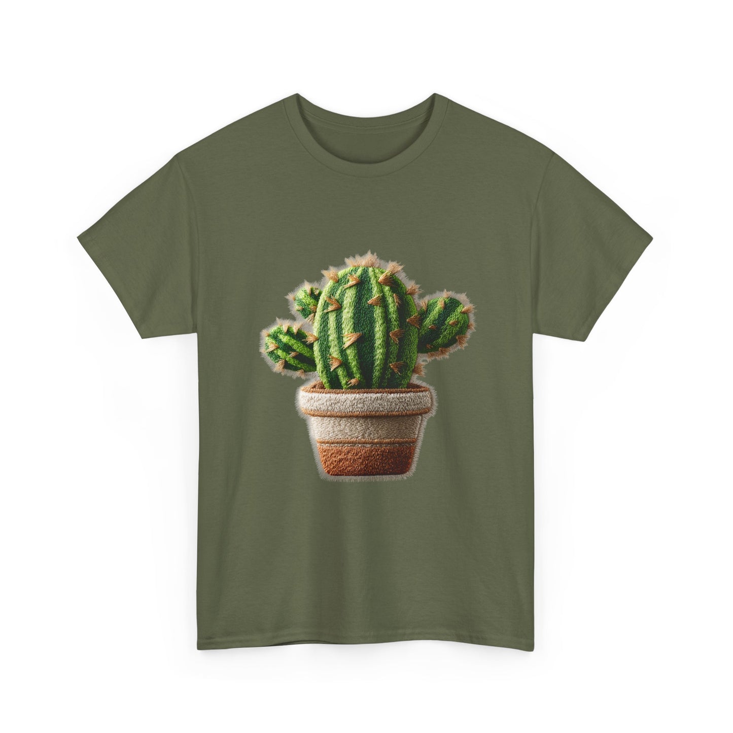Raised Stitch Sun-Loving Succulent Graphic T-shirt