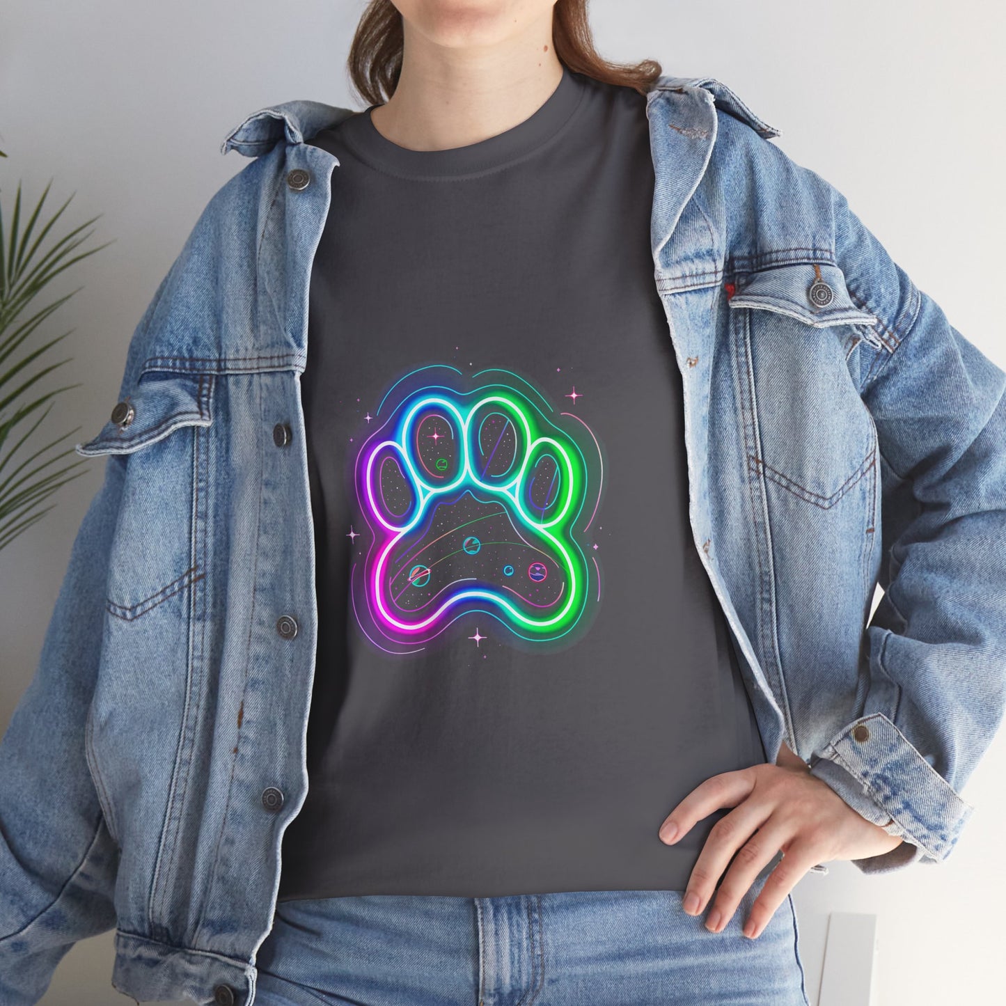 Space Paw Print T‑Shirt
